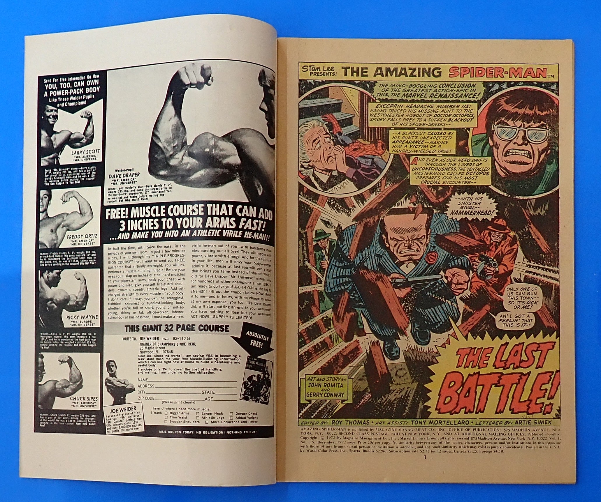 Amazing Spider-Man #115 (1972) - FN/FN- (5.5-6.0) - Bronze Age Issue