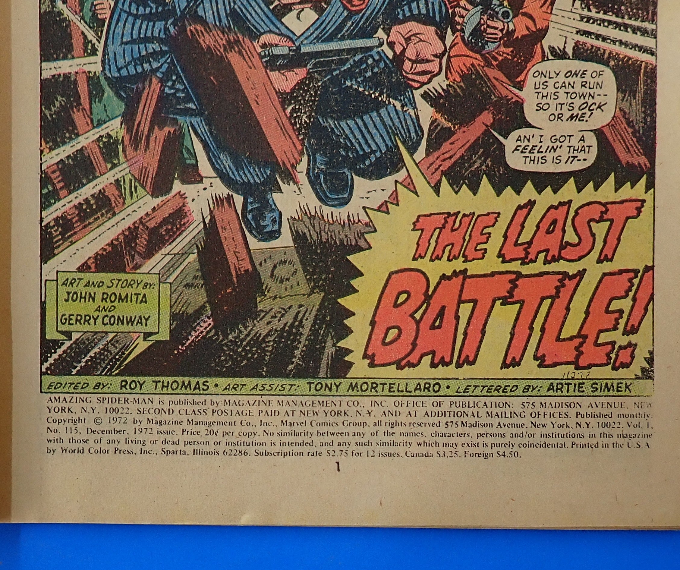 Amazing Spider-Man #115 (1972) - FN/FN- (5.5-6.0) - Bronze Age Issue