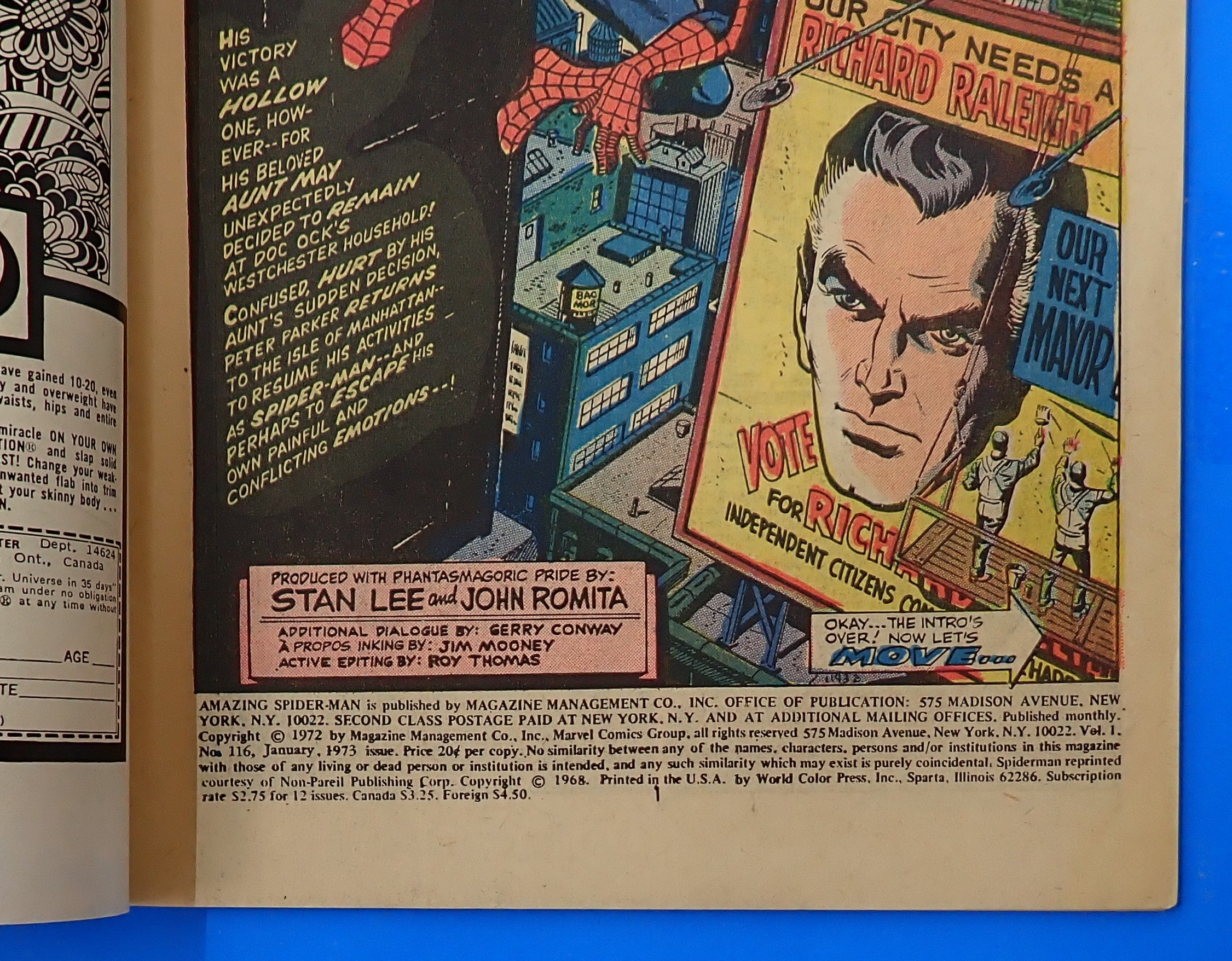 Amazing Spider-Man #116 (1972) - VG+/FN (4.5-5.0) - Bronze Age Issue