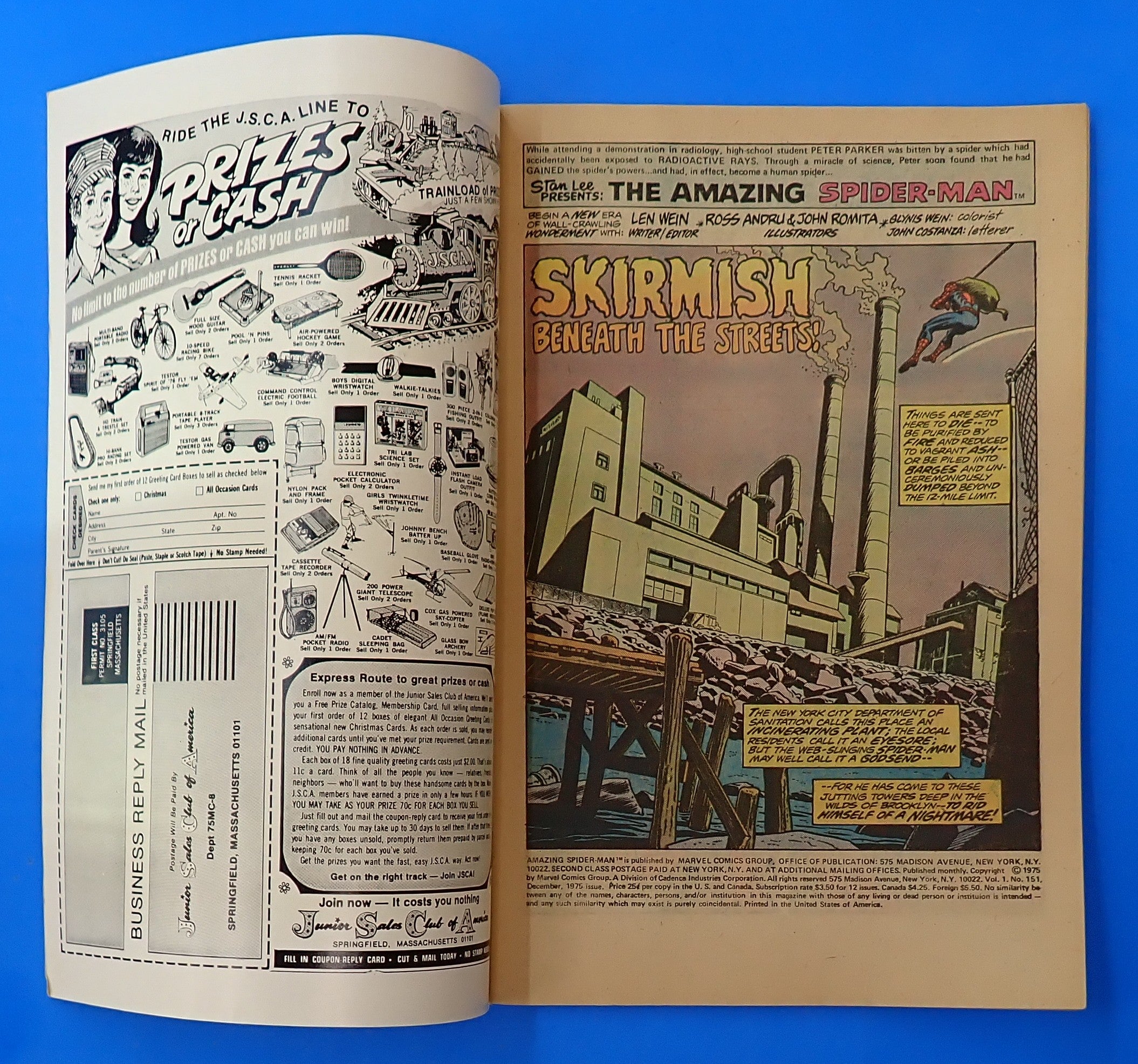 Amazing Spider-Man #151 (1975) - VG/FN- (5.0-5.5) - John Romita Cover