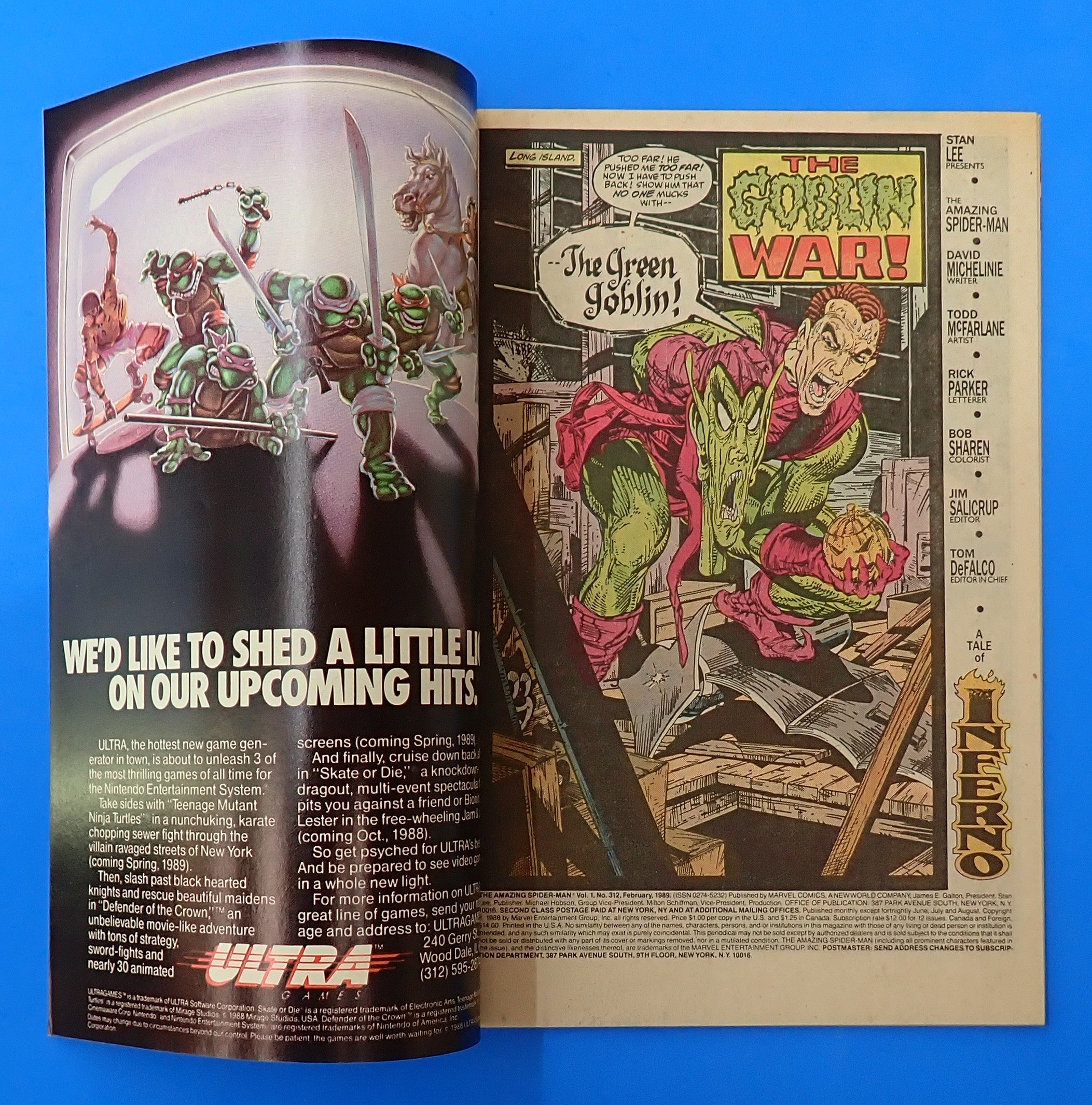 Amazing Spider-Man #312 (1989) - VF/NM (9.0) - Battle of the Goblins