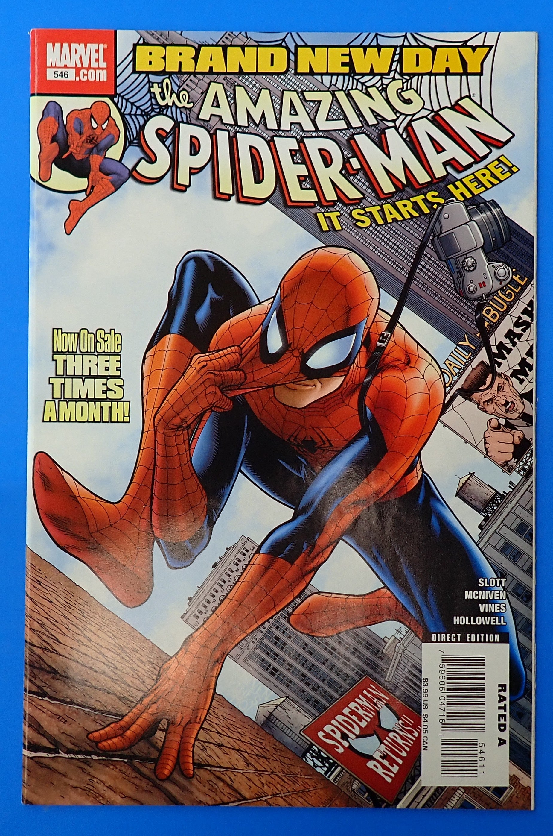 Amazing Spider-Man #546 (2008) - NM- (9.2) - 1st Full App. Mr.Negative
