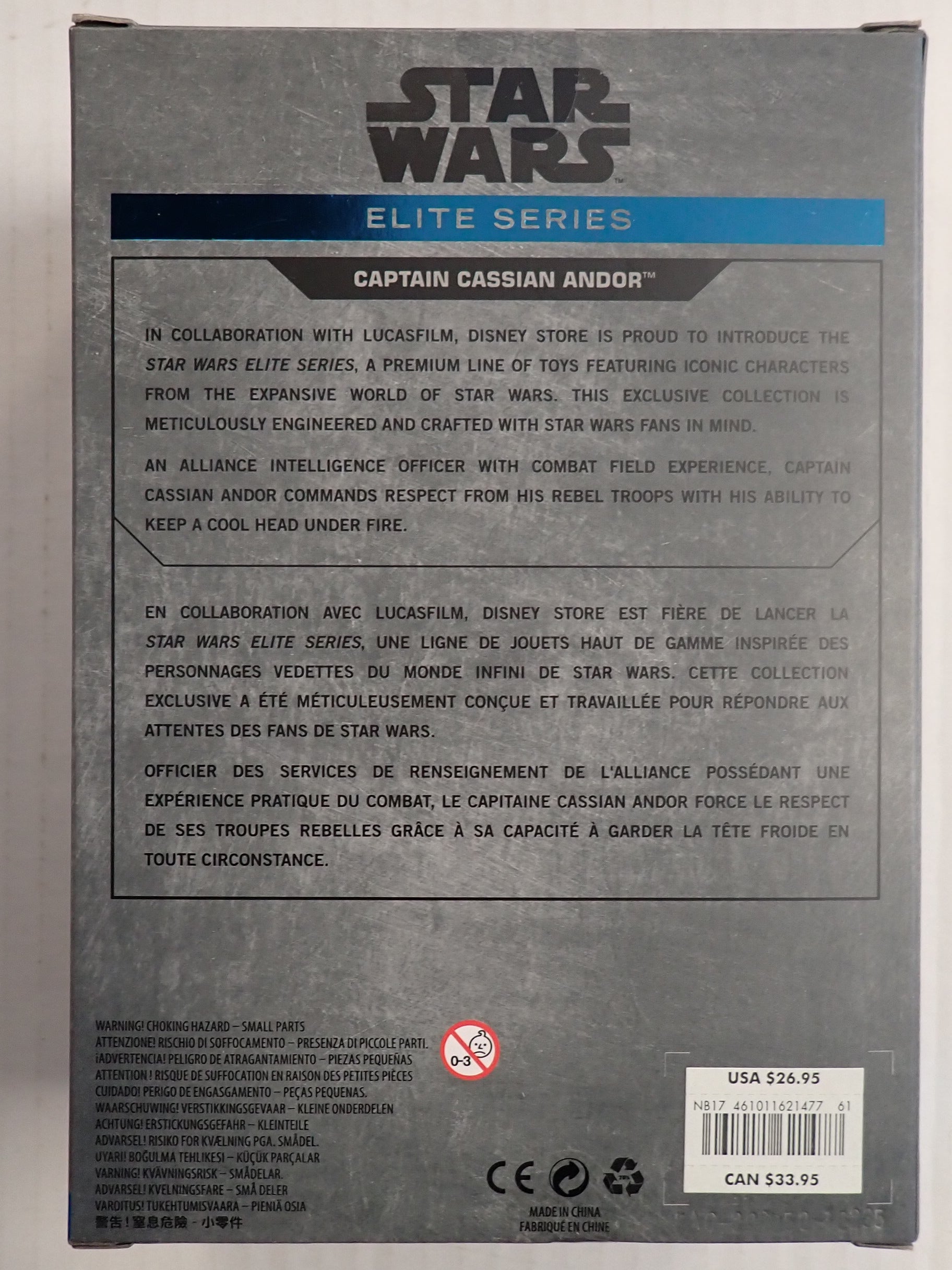 Disney Die Cast Captain Cassian Andor - Elite Series