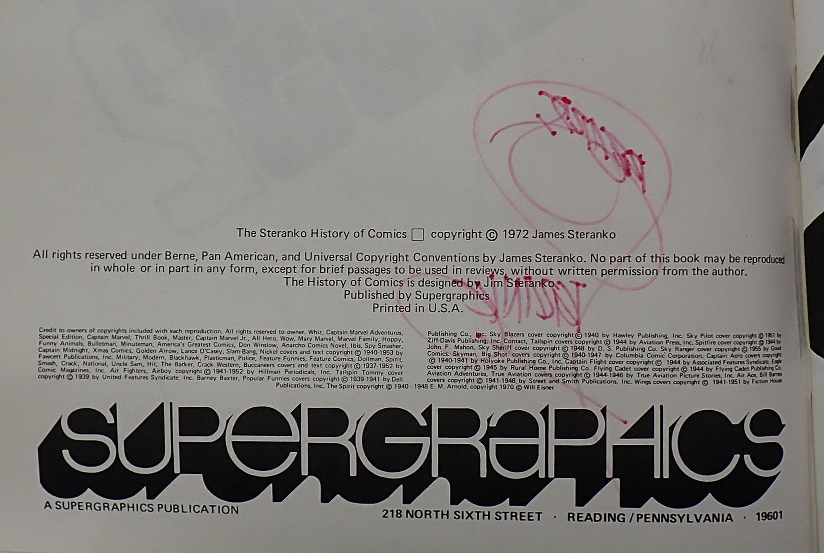 The Steranko History of Comics 2 - SIGNED [Pre-Owned]