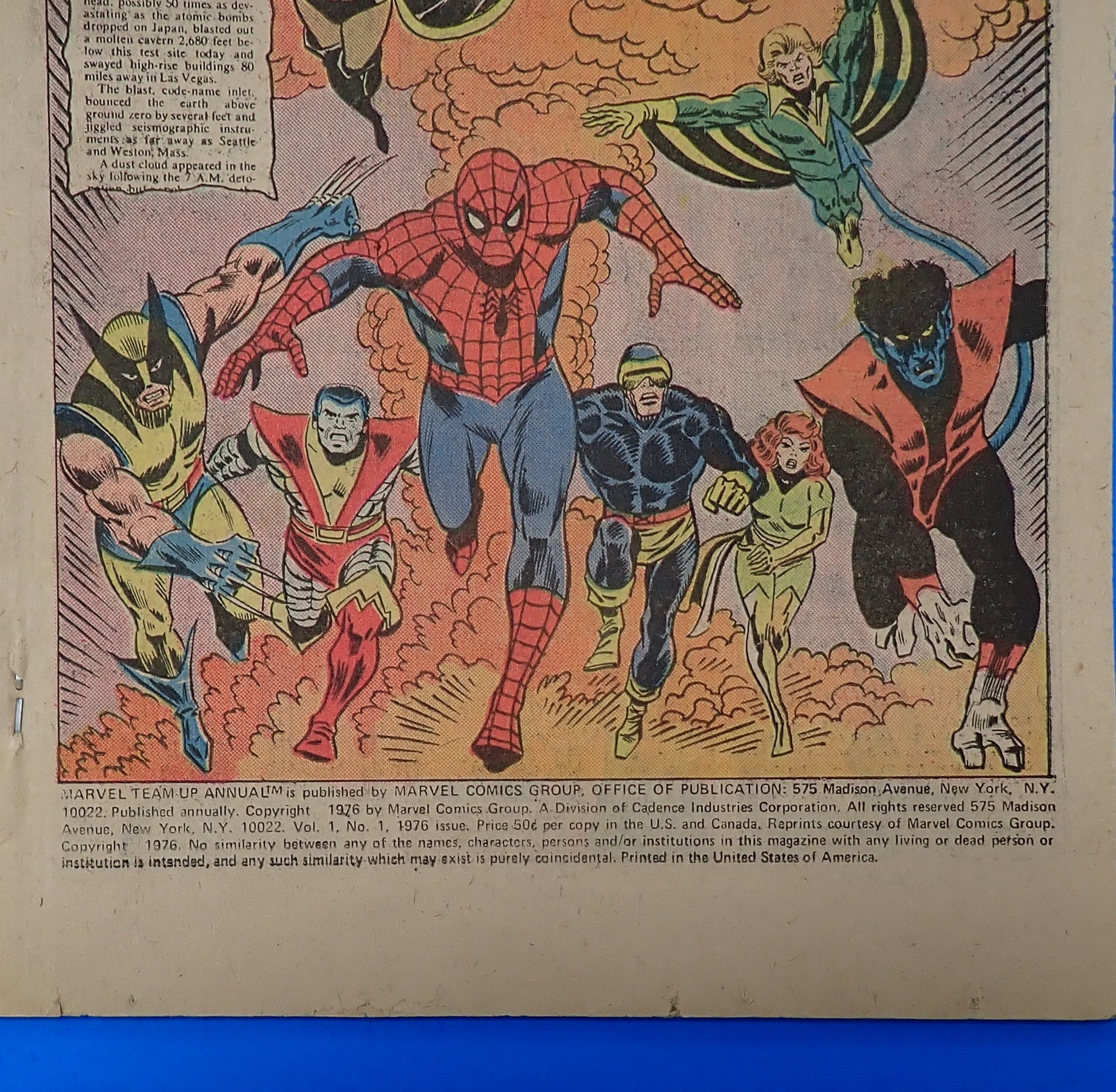 Marvel Team-Up Annual #1 (1976) - VG (4.0) - 1st Meeting of New X-Men & Spider-Man