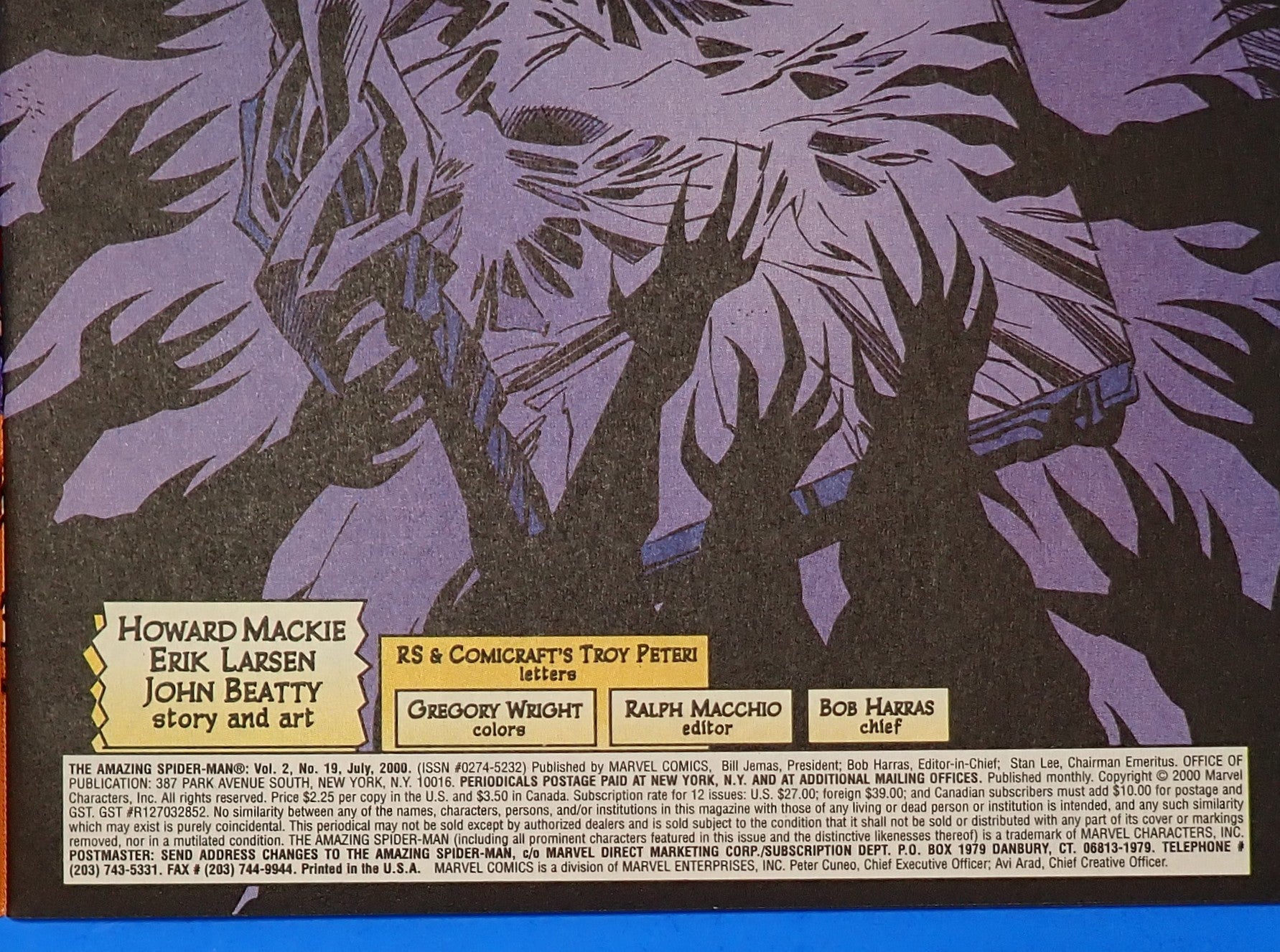 Amazing Spider-Man #19 (2000) - NM (6.0) - Erik Larson Cover