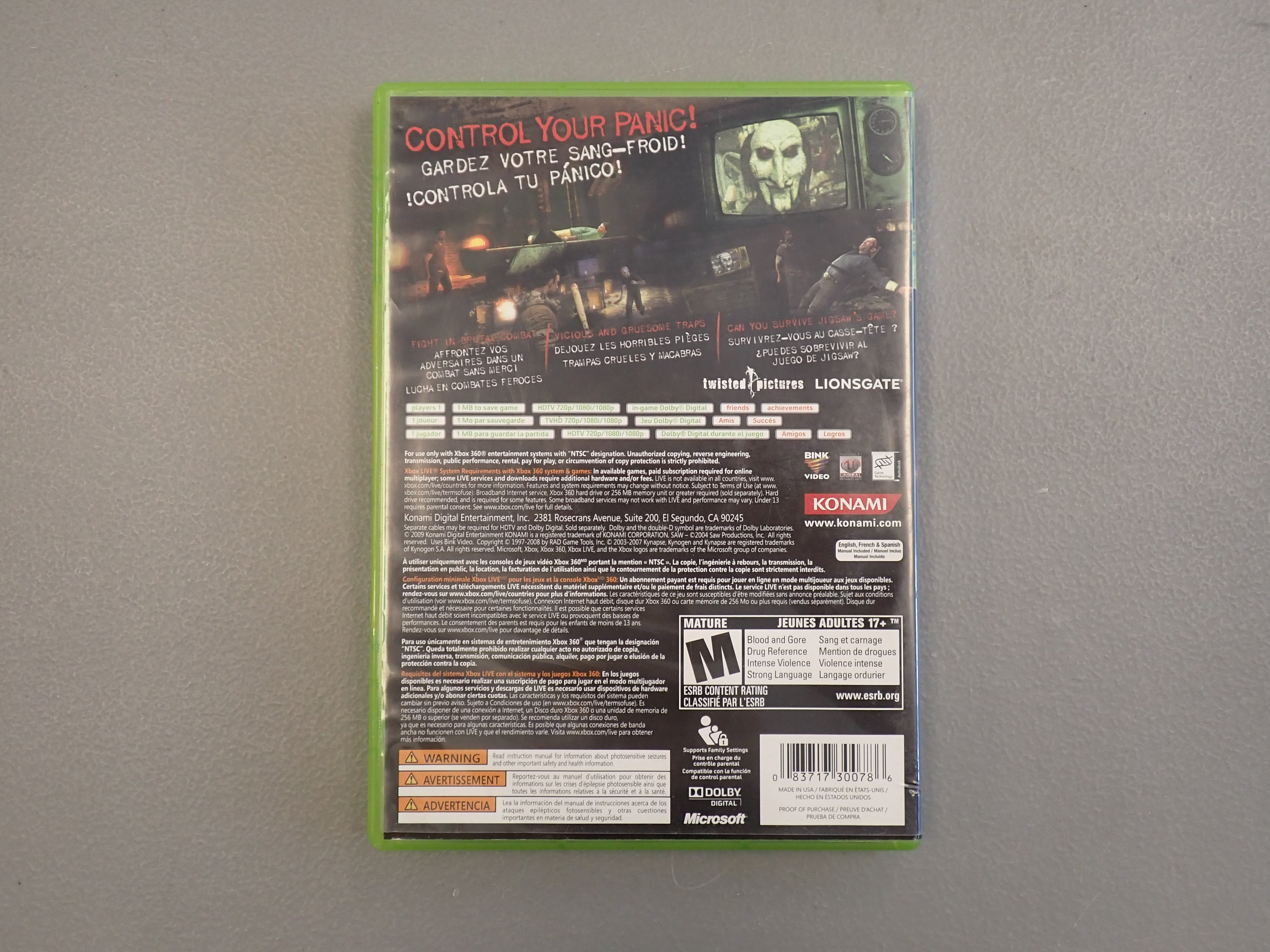 Saw XBOX 360