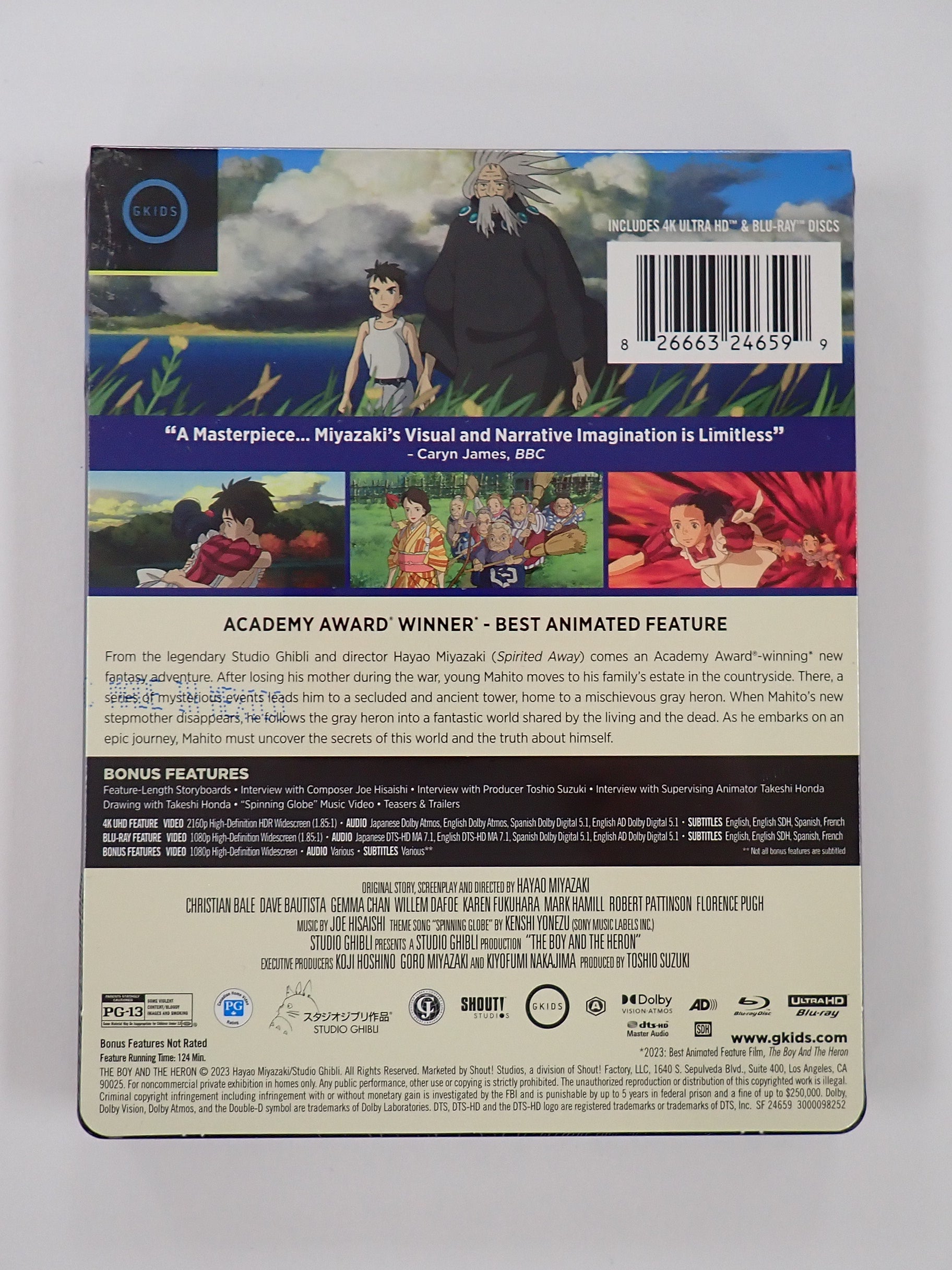 The Boy and the Heron (Sealed Steel Book) - Blu-Ray