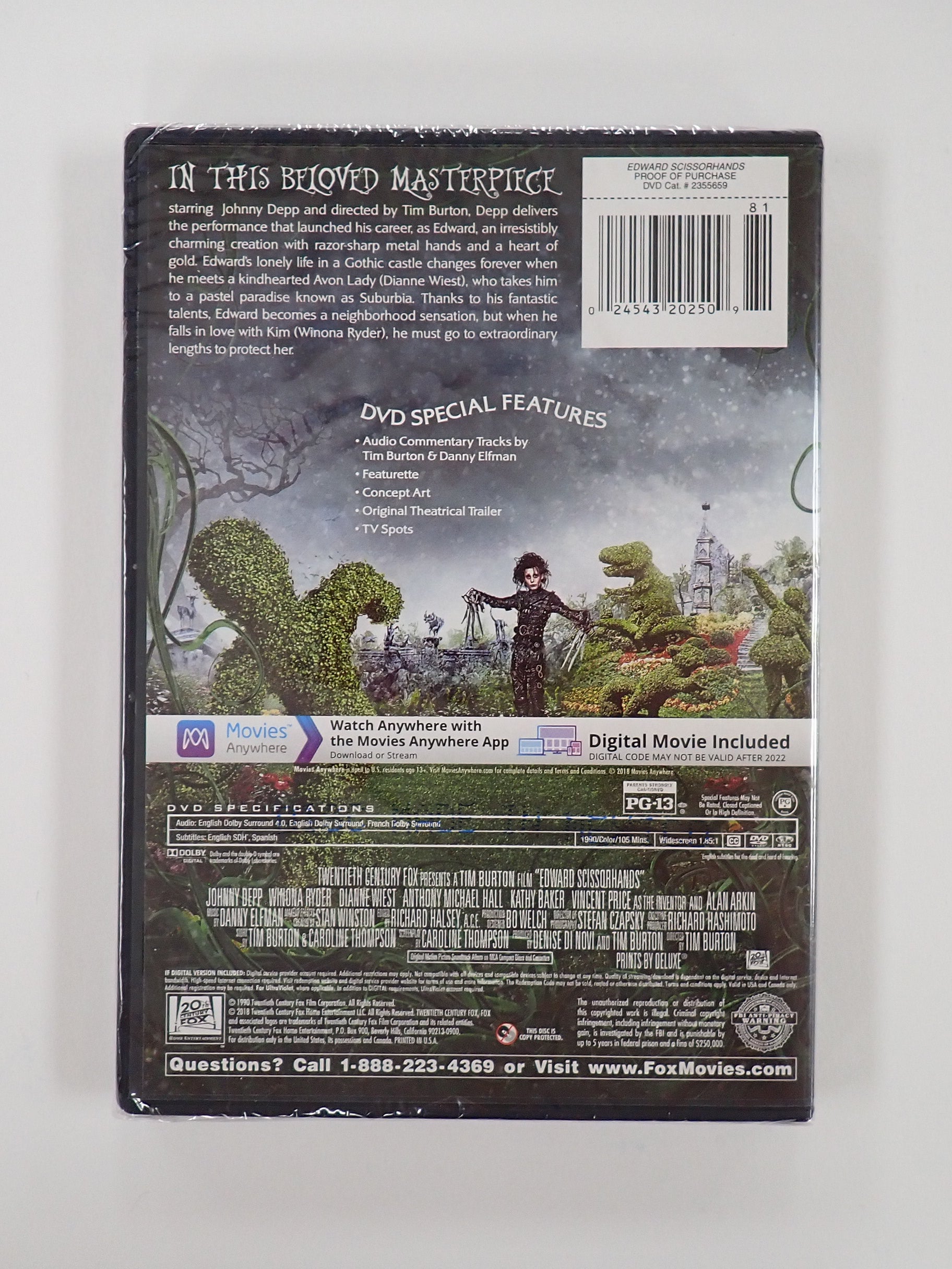 Edward Scissorhands (Sealed) - DVD