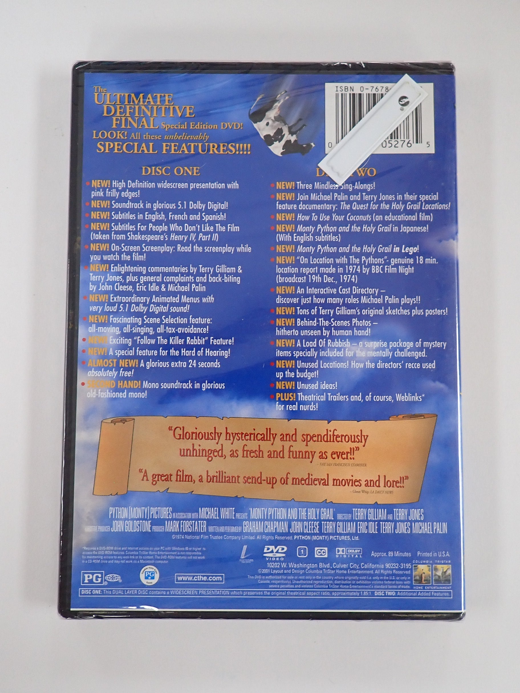 Monty Python and the Holy Grail (Sealed) - DVD