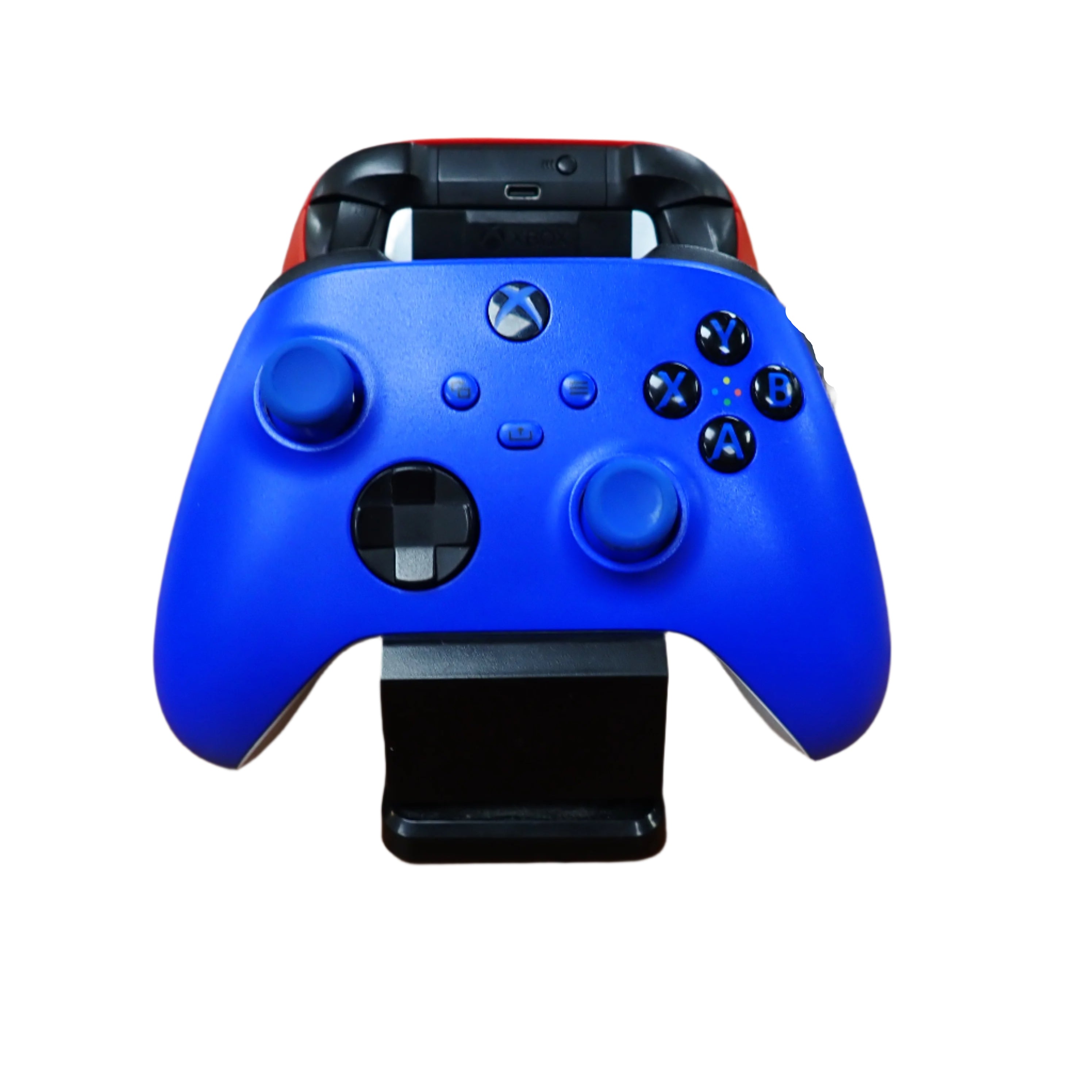 Xbox Series X / S Controllers (red and blue) and charger
