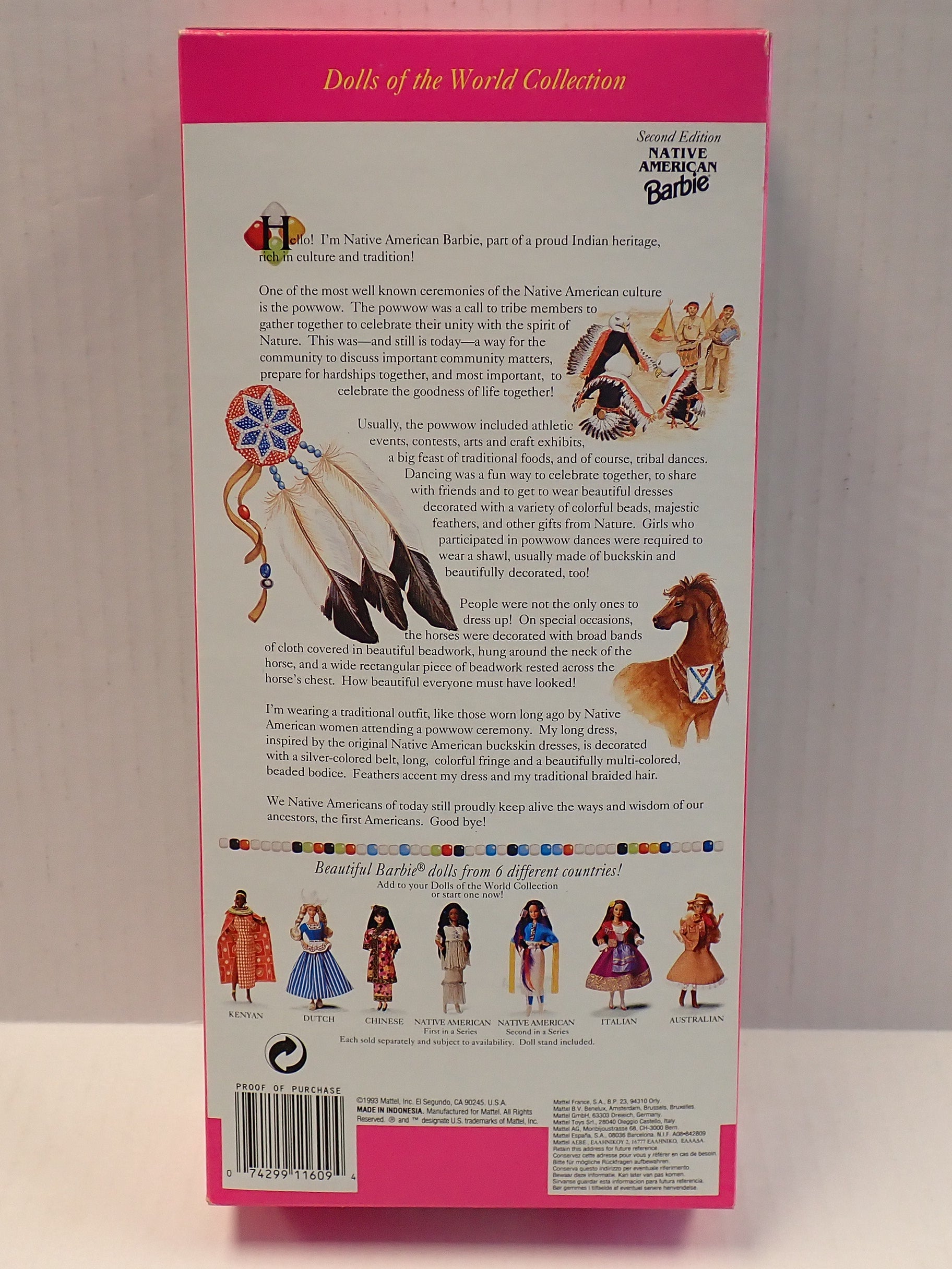 Native American Barbie (Second Edition) - Dolls of the World Collection [Pre-Owned]