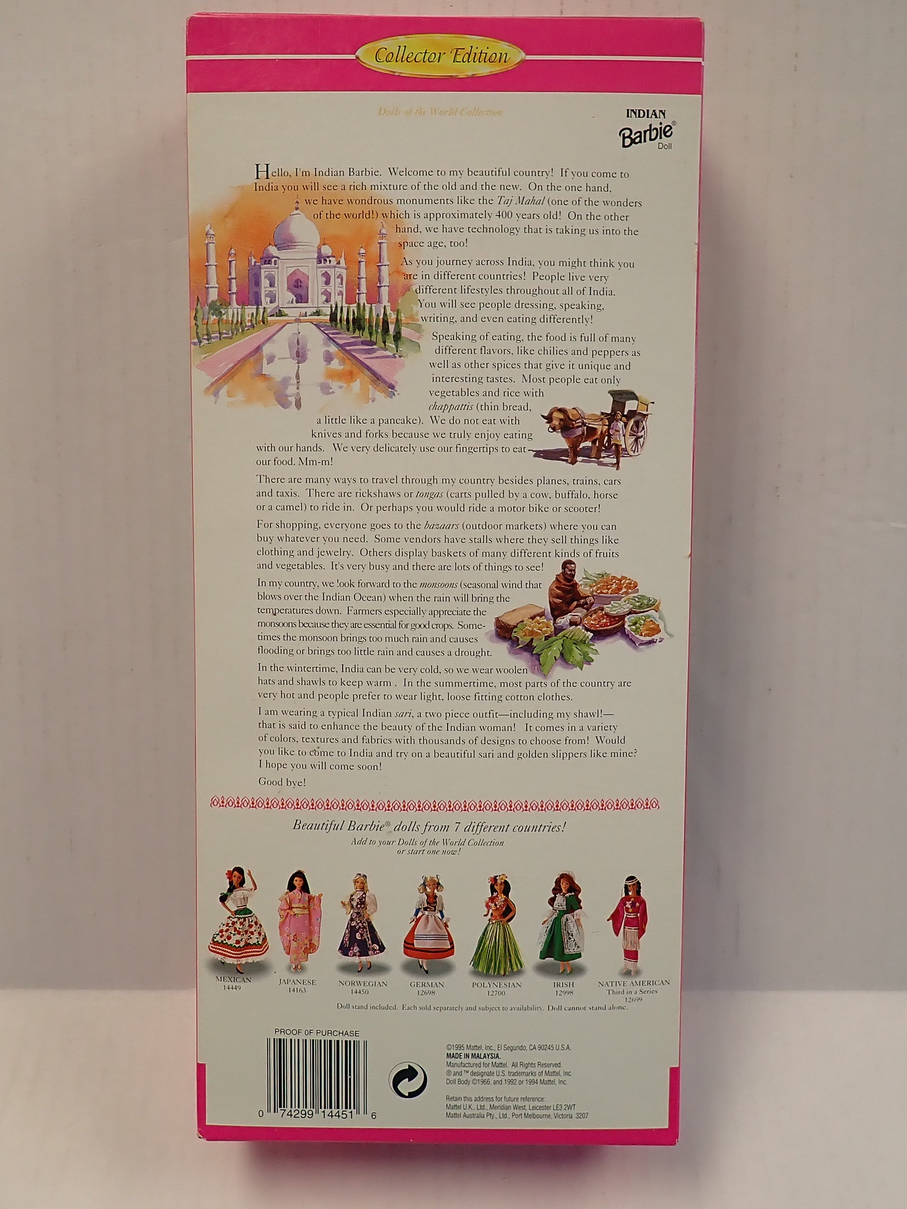 Indian Barbie - Dolls of the World Collection [Pre-Owned]