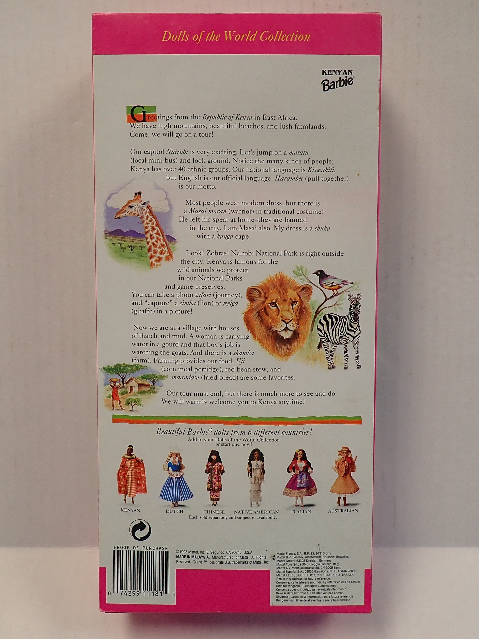 Kenyan Barbie - Dolls of the World Collection [Pre-Owned]