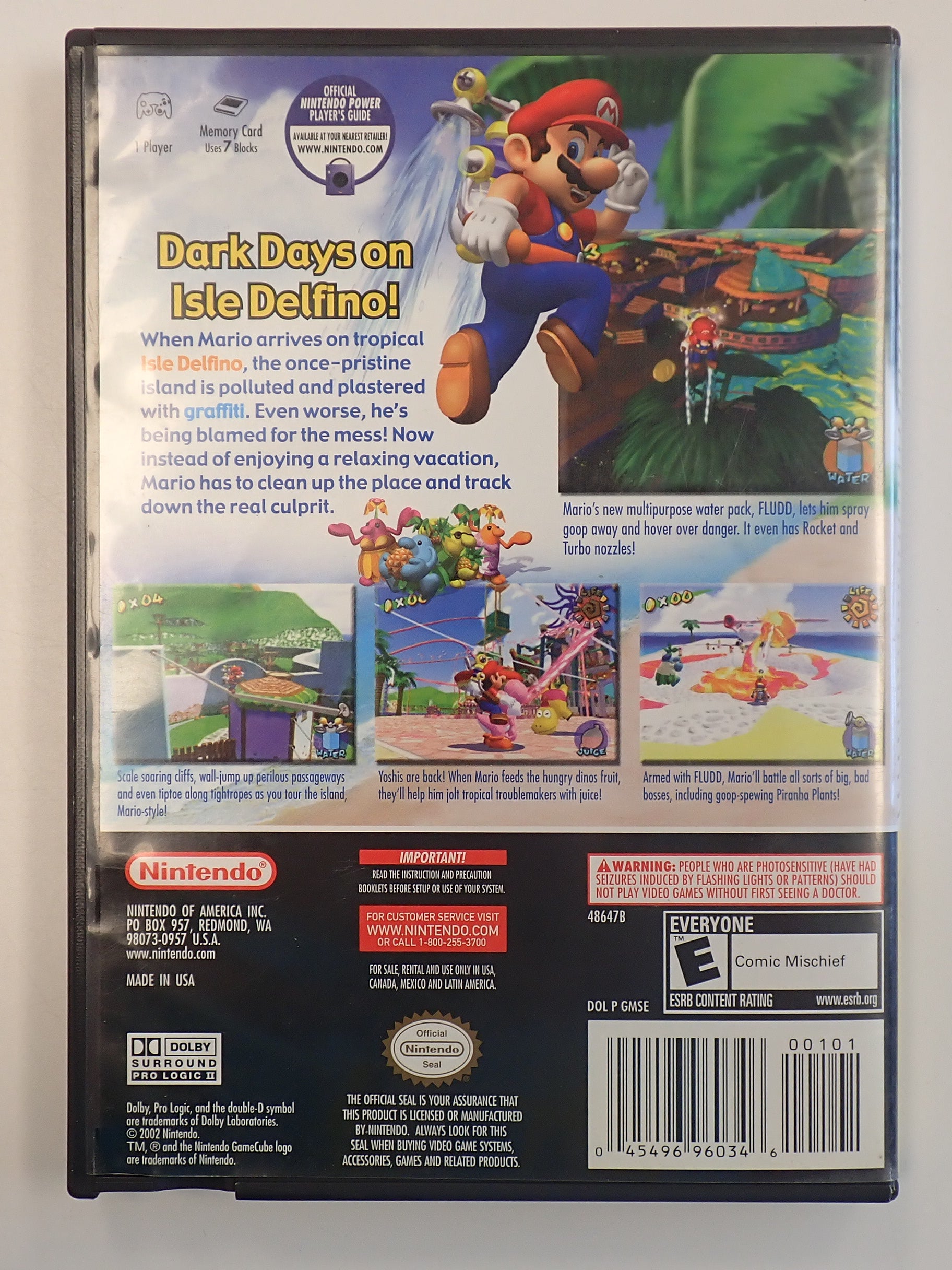 Super Mario Sunshine [Player's Choice] - GameCube