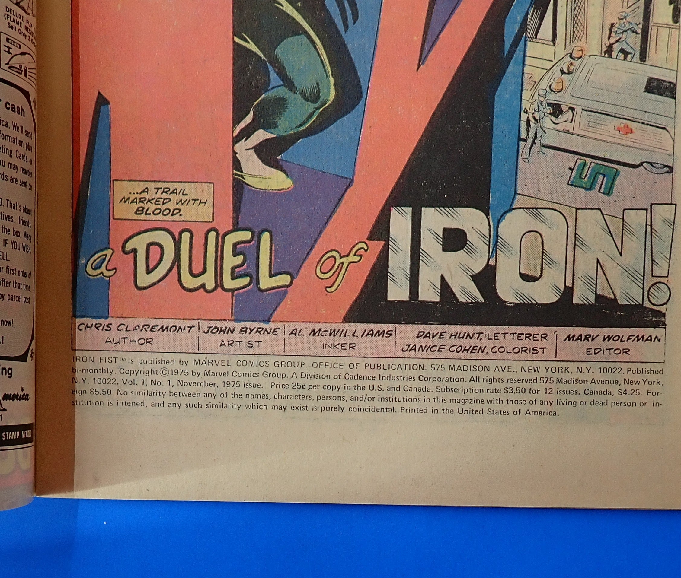Iron Fist #1 (1975) - VG/FN (5.0) - 1st Solo Titled Iron Fist
