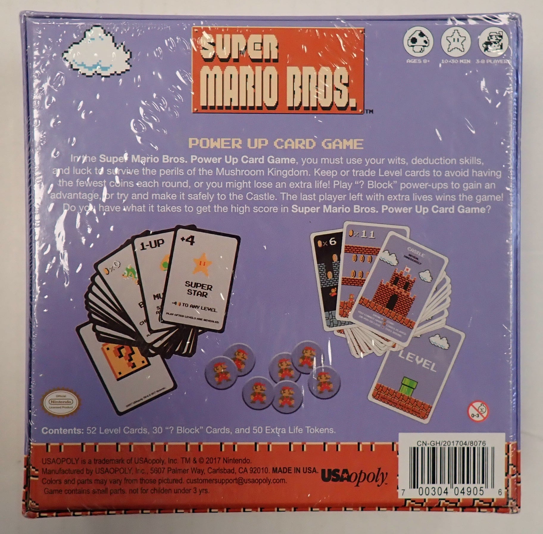 Super Mario Bros. Power Up Card Game [Pre-Owned]