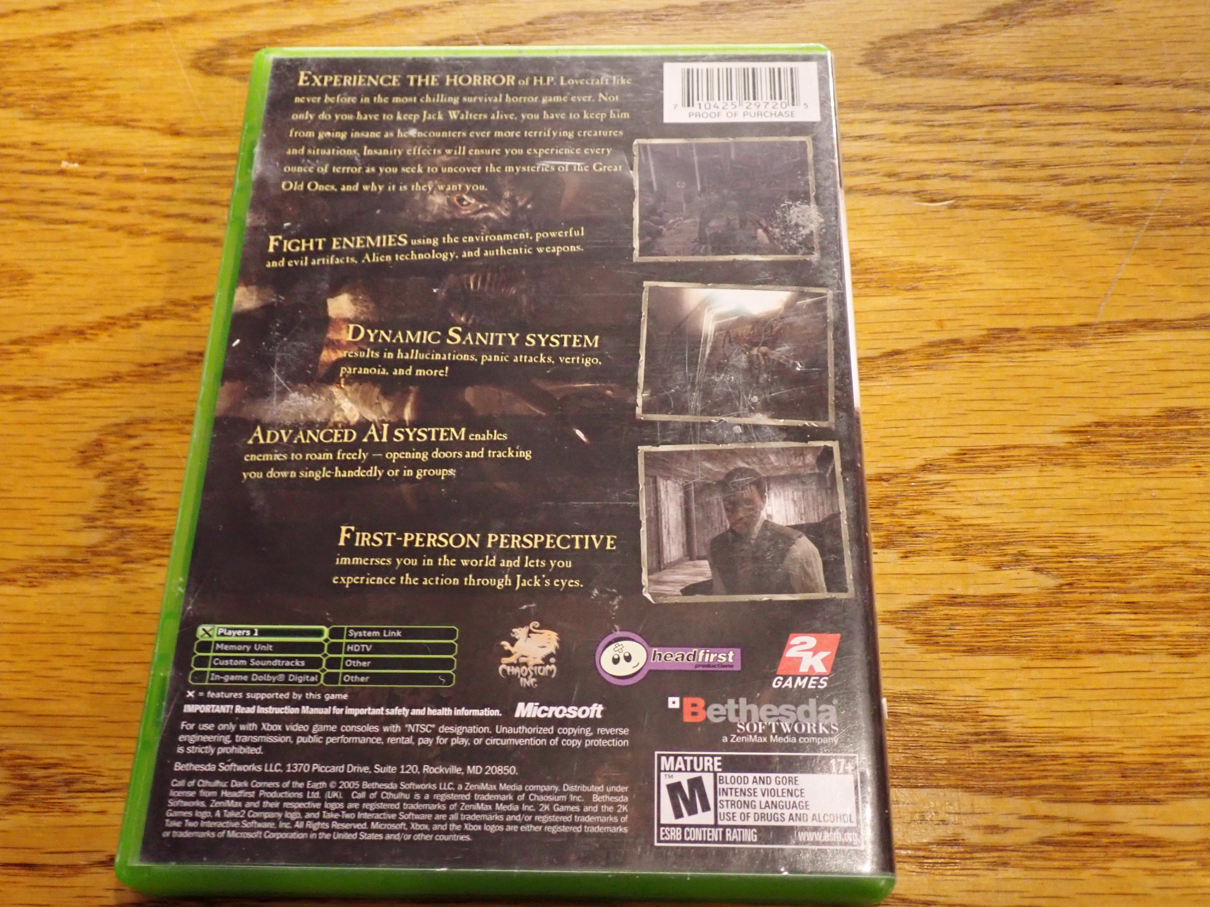 Call of Cthulhu - Xbox