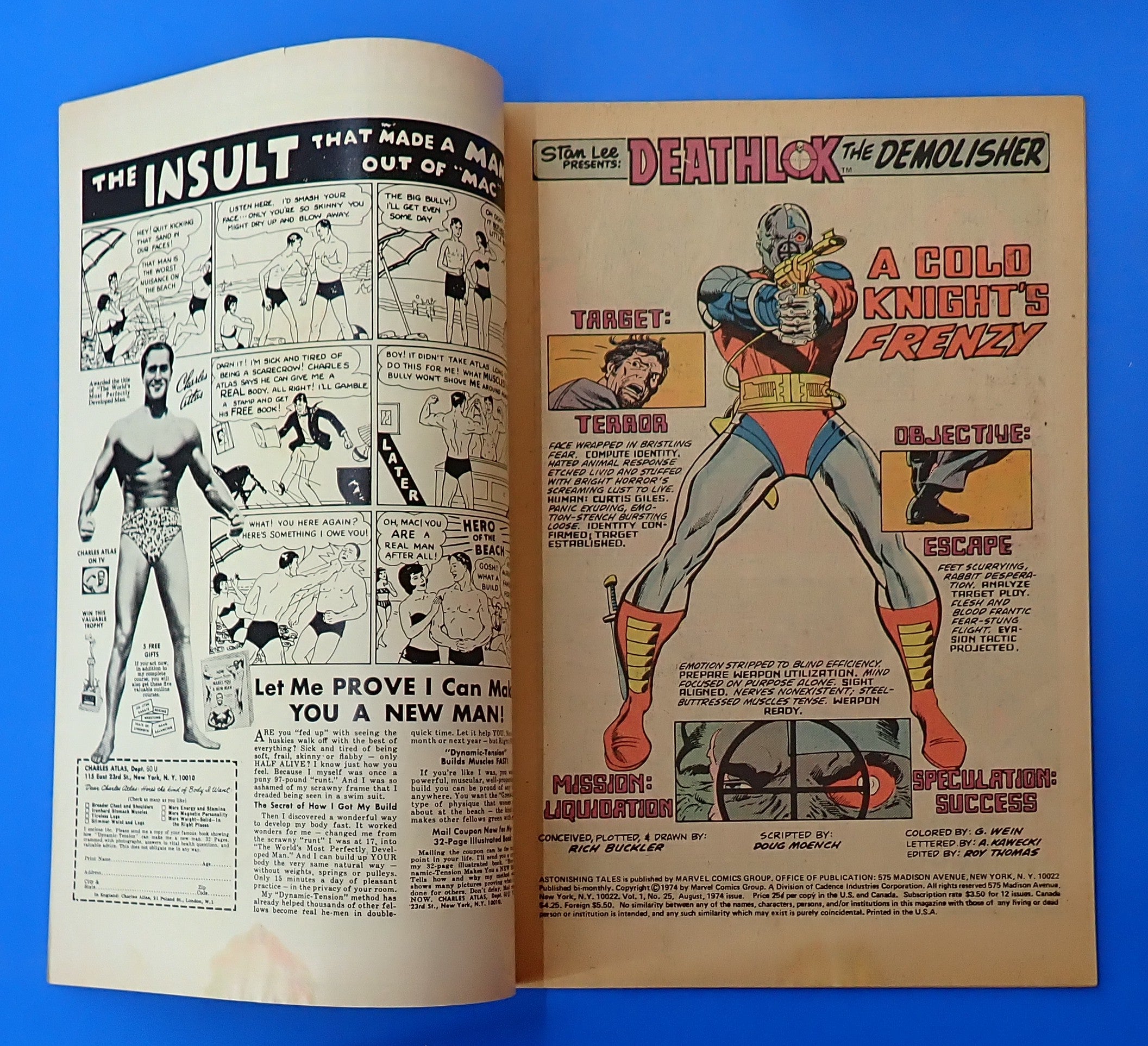 Astonishing Tales #25 (1974) - VG- (3.5) - 1st App. Deathlok
