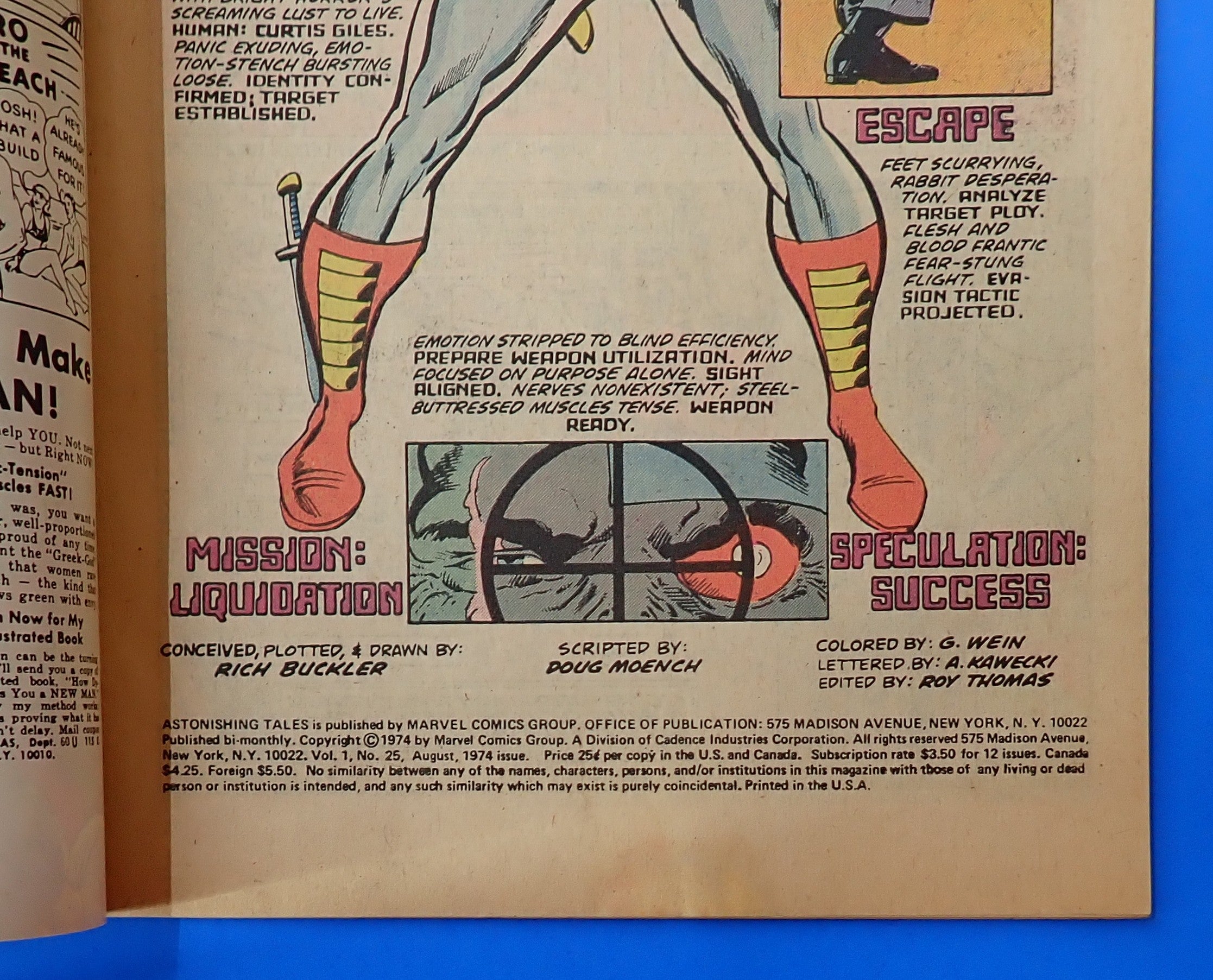Astonishing Tales #25 (1974) - VG- (3.5) - 1st App. Deathlok