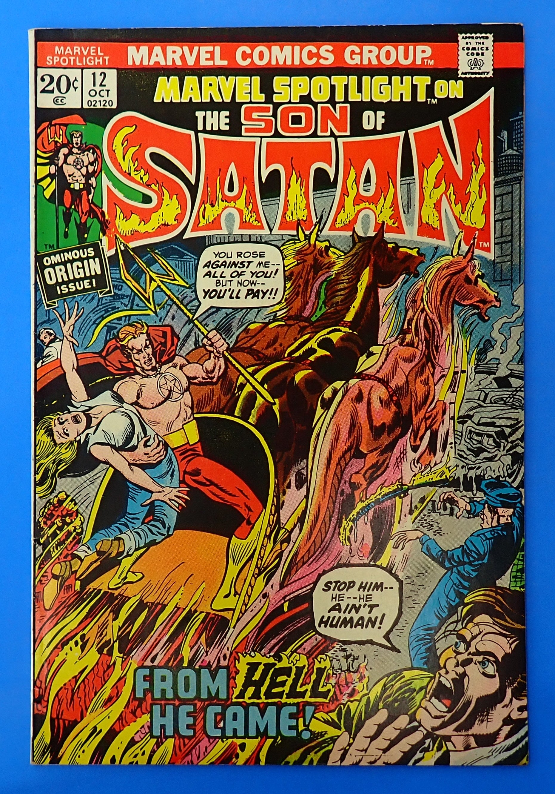 Marvel Spotlight #12 (1973) - FN (6.0) - 1st Full App. + Origin of Son of Satan