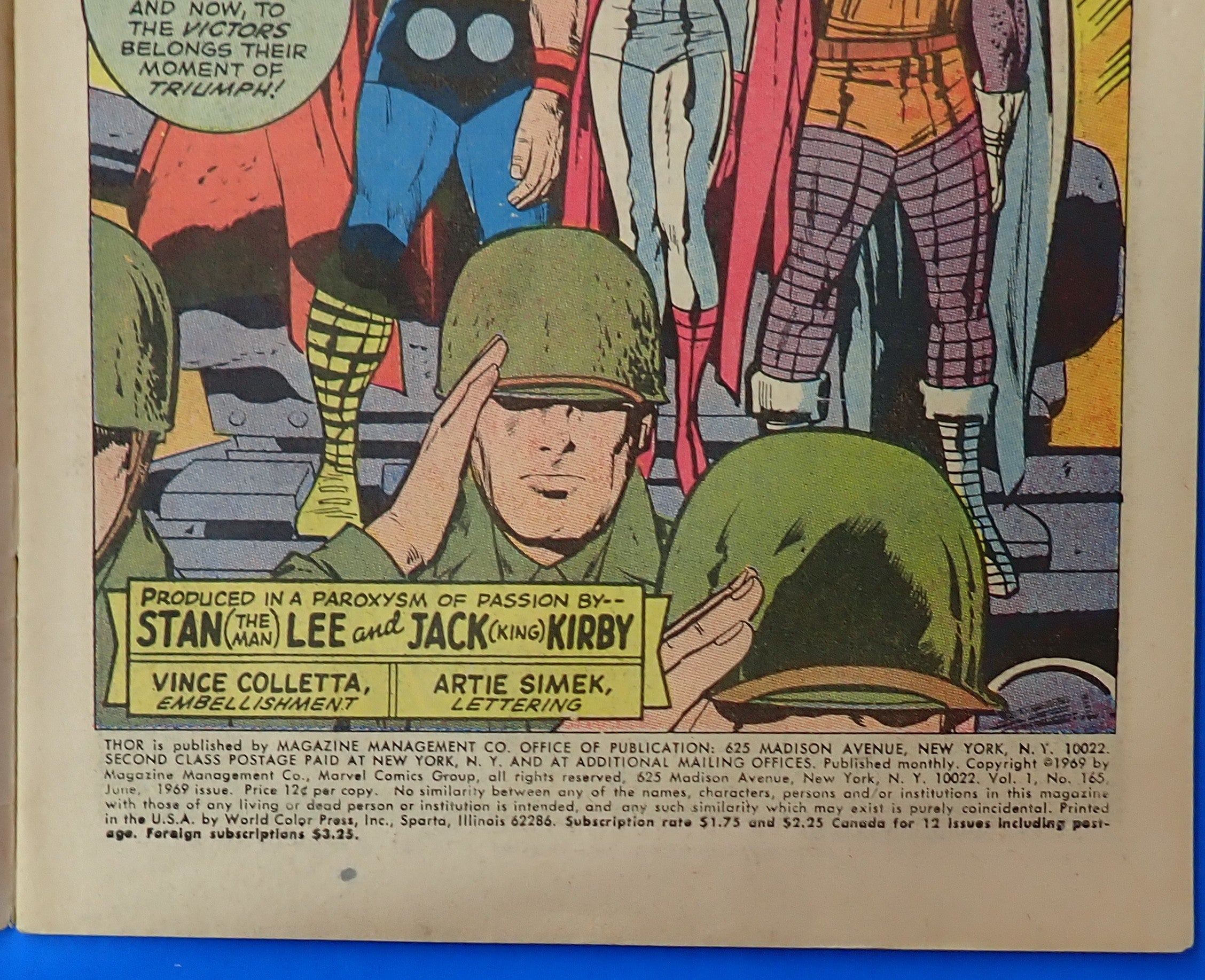 Thor #165 (1969) - VG/FN (5.0) - 1st Full App. HIM