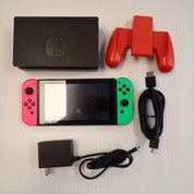 Nintendo Switch Improved Version Console/System - Green/Pink
