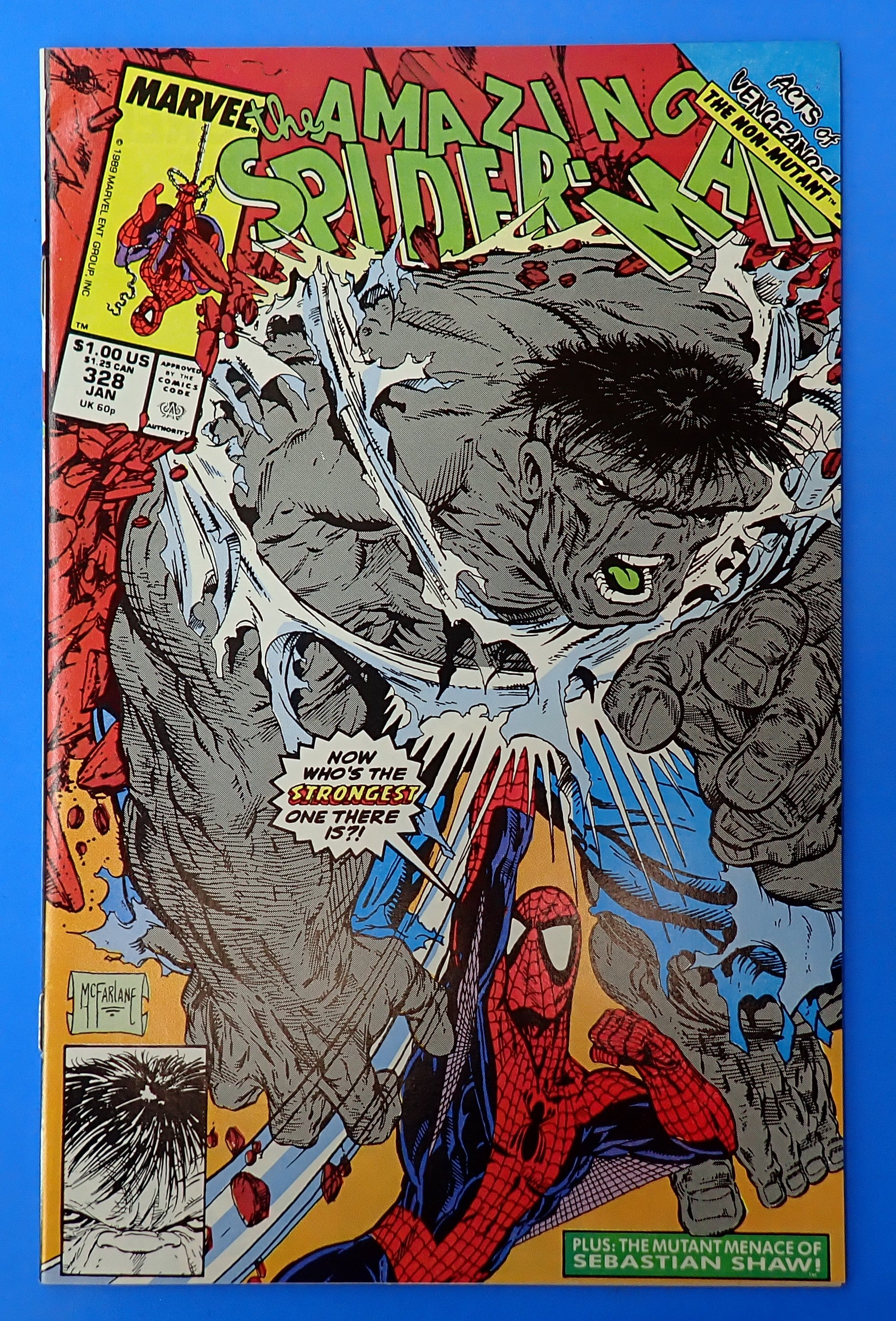 Amazing Spider-Man #328 (1990) - VF/NM-NM+ (9.0-9.2) - Iconic Todd McFarlane Art