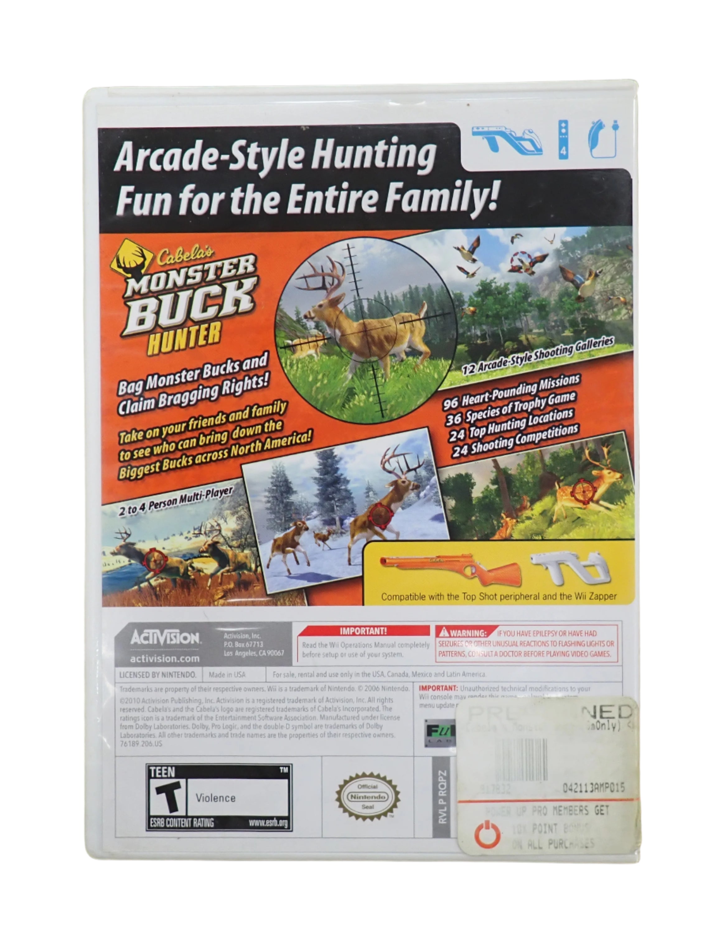 Cabela's Monster Buck Hunter - Wii