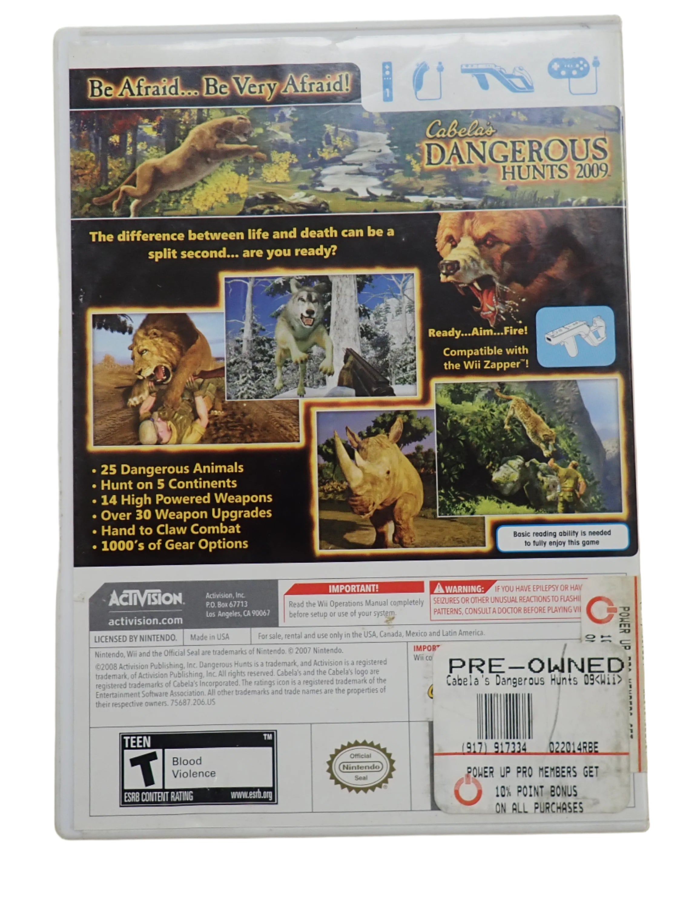 Cabela's Dangerous Hunts 2009 - Wii