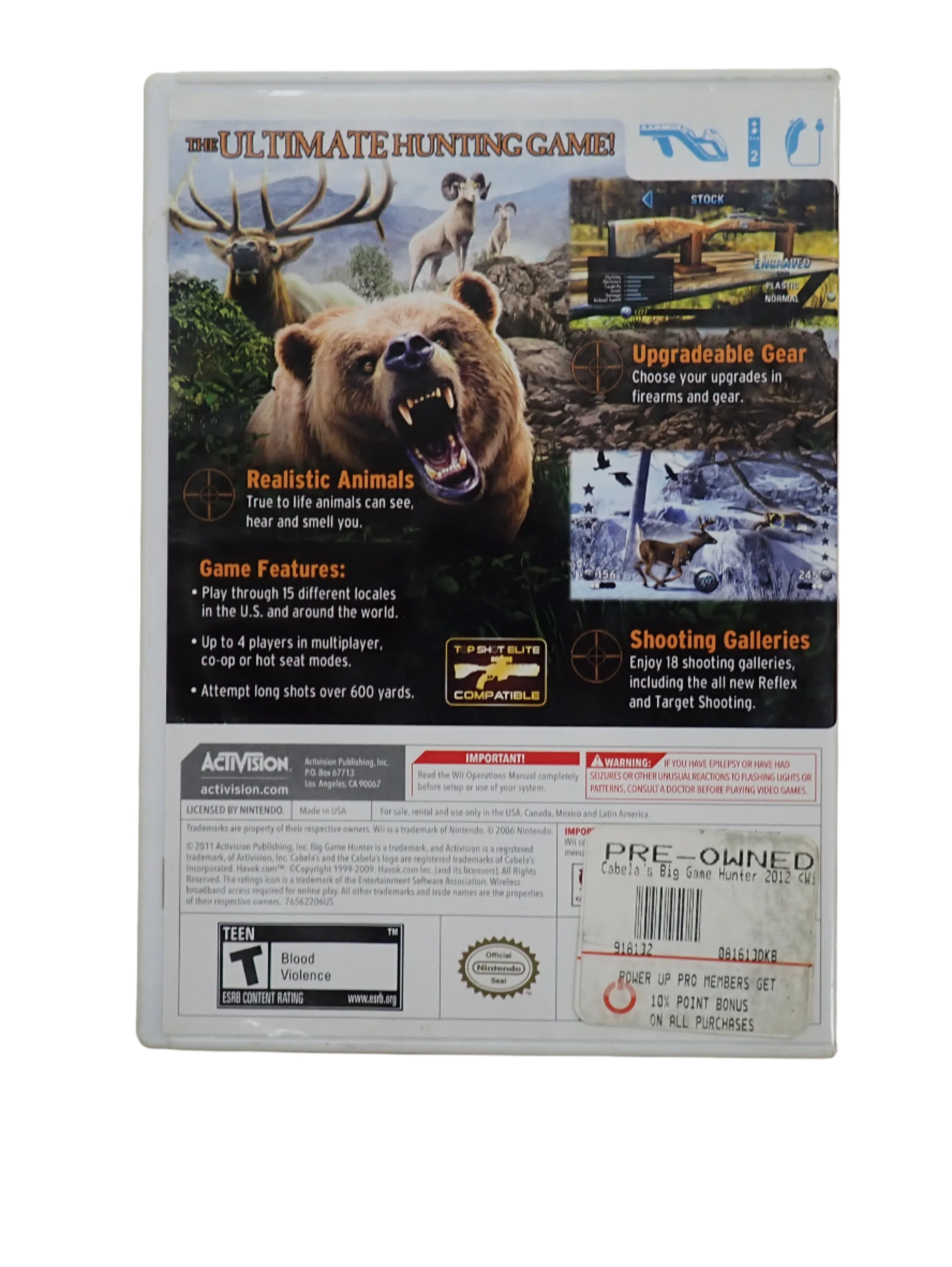 Cabela's Big Game Hunter 2012 - Wii