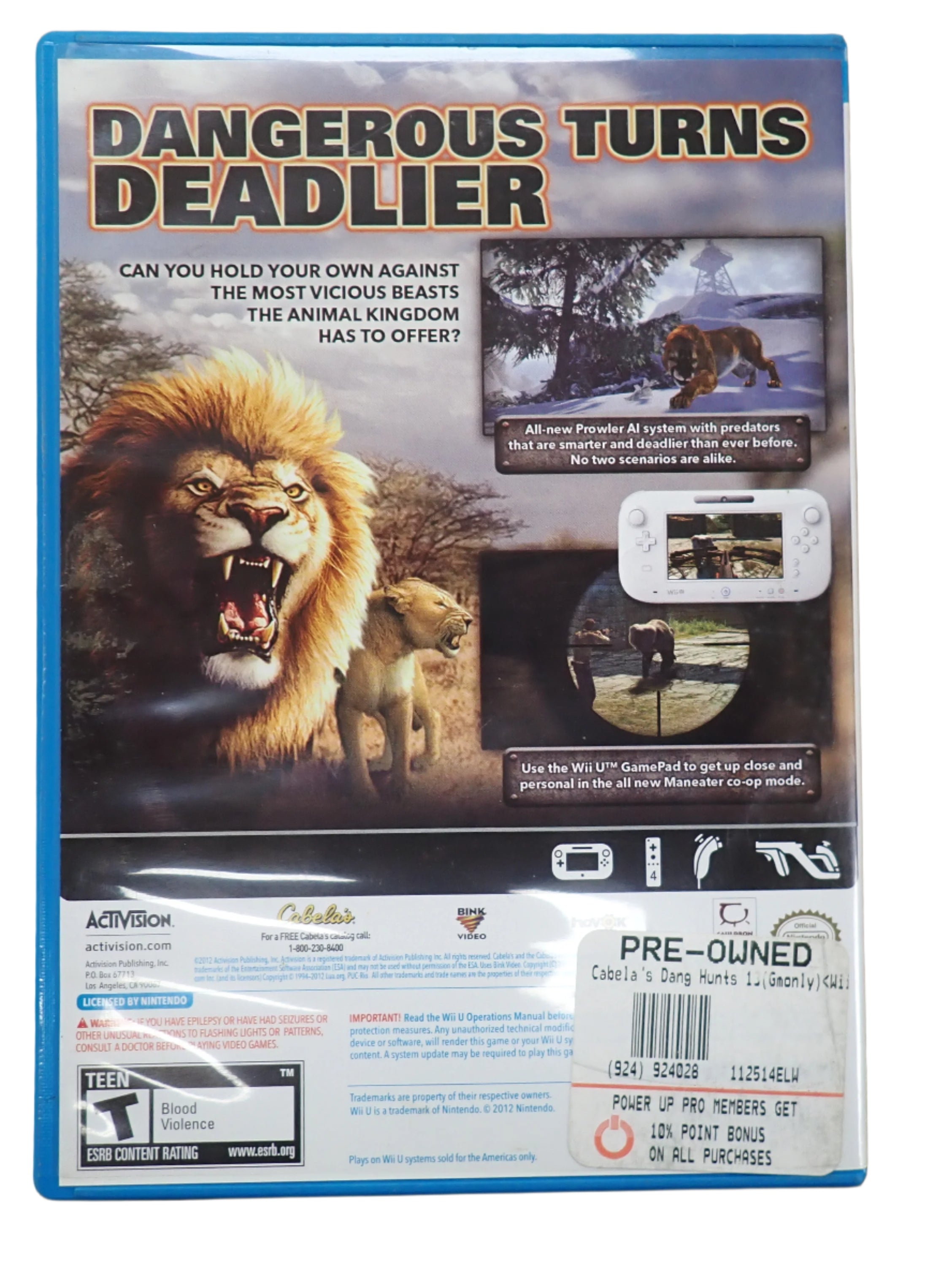 Cabela's Dangerous Hunts 2013 - Wii U