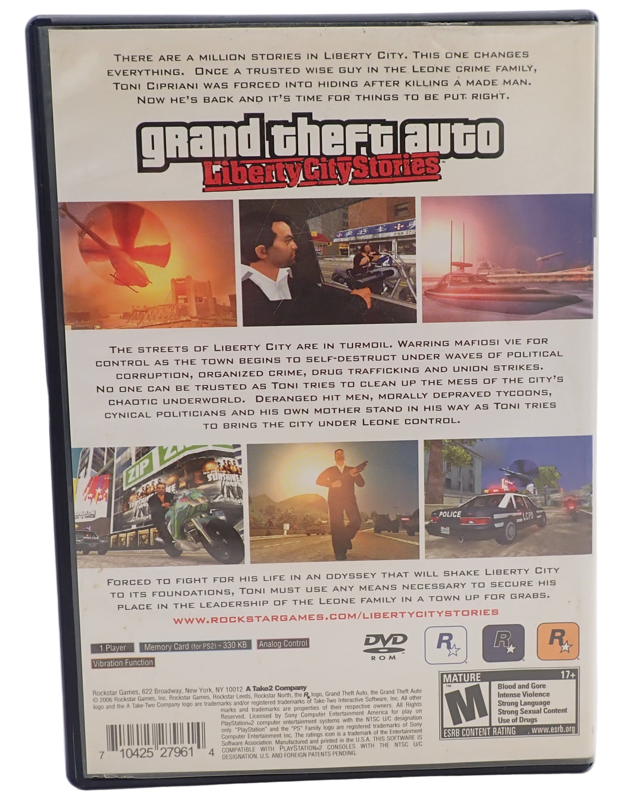 Grand Theft Auto Liberty City Stories - PS2