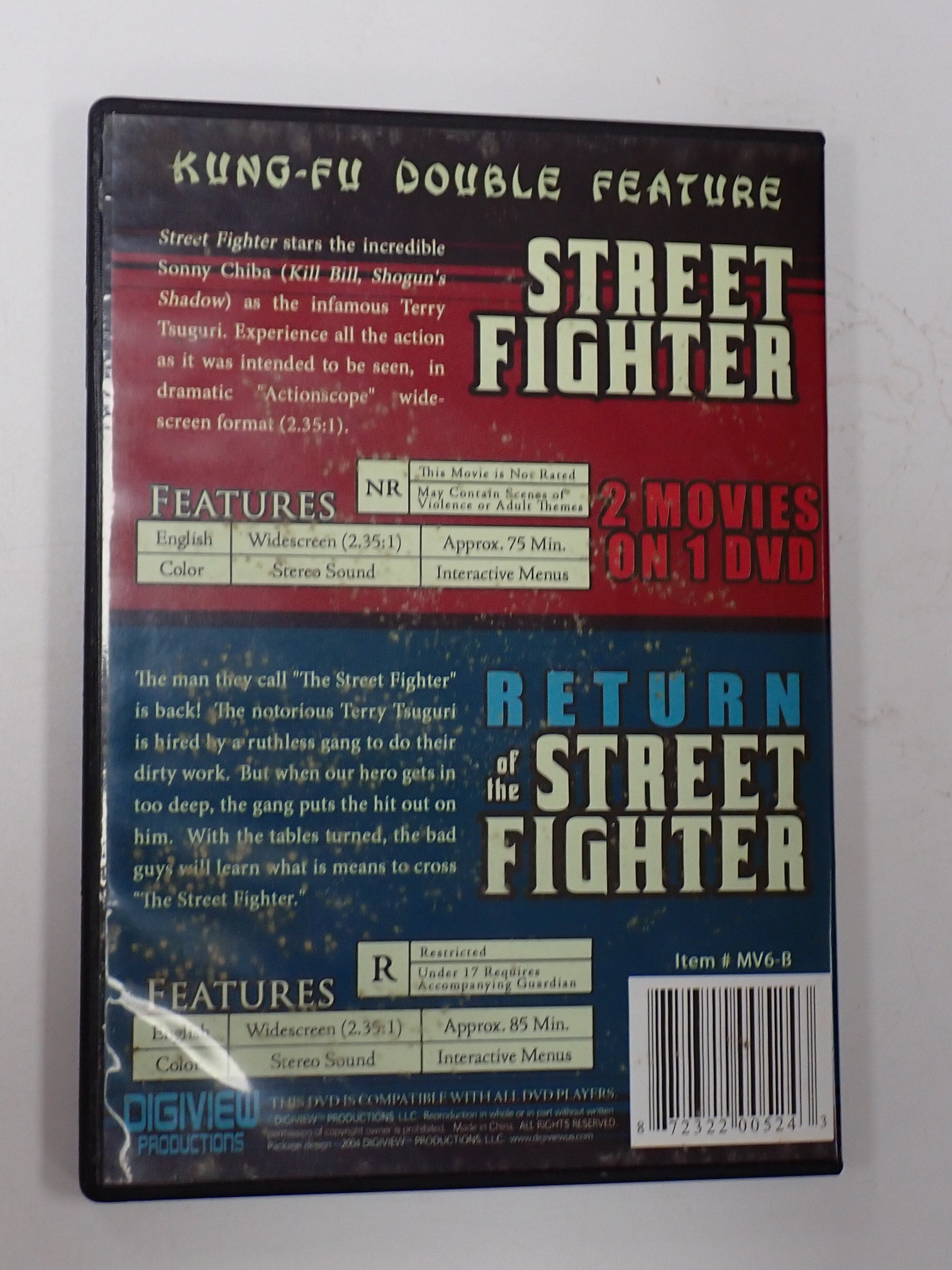 Street Fighter/Return of the Street Fighter (Kung-Fu Double Feature) - DVD [Pre-Owned]