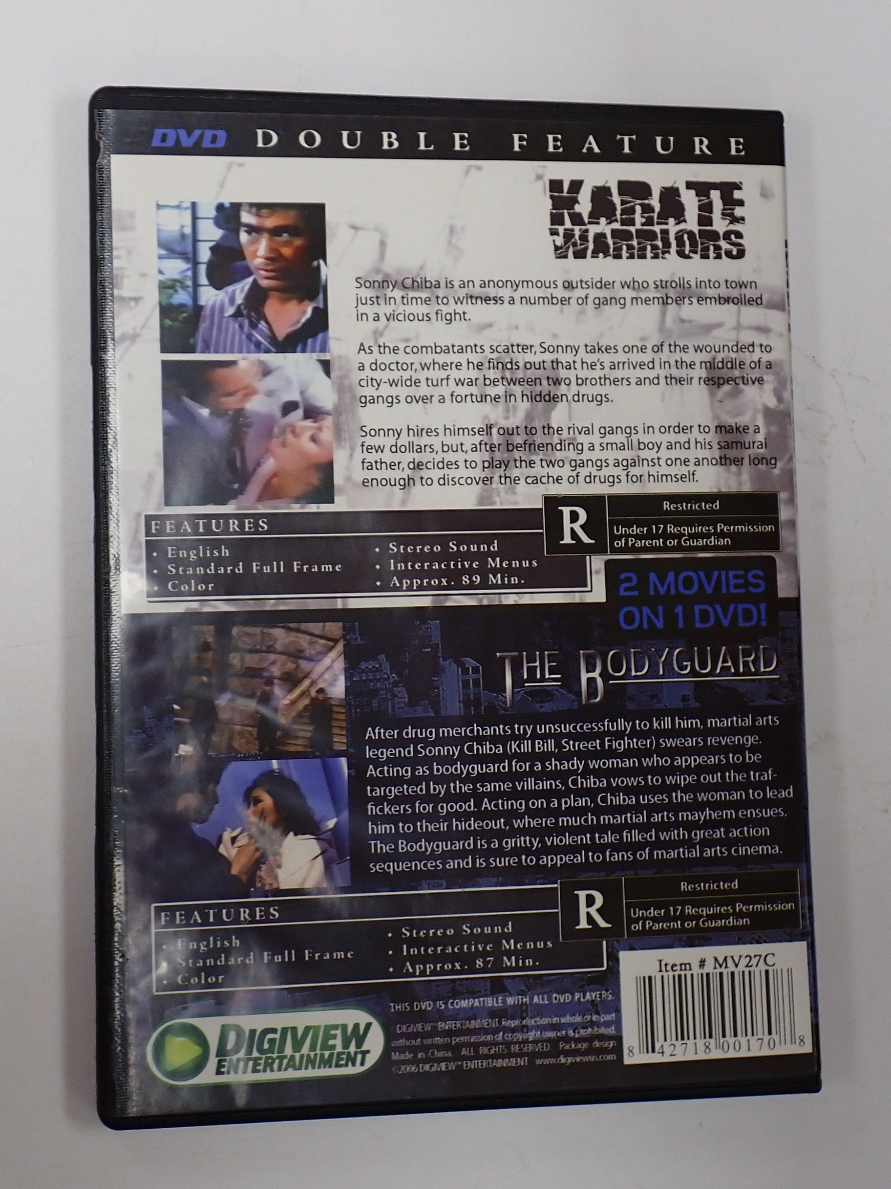 Karate Warriors/The Bodyguard (Double Feature) - DVD [Pre-Owned]
