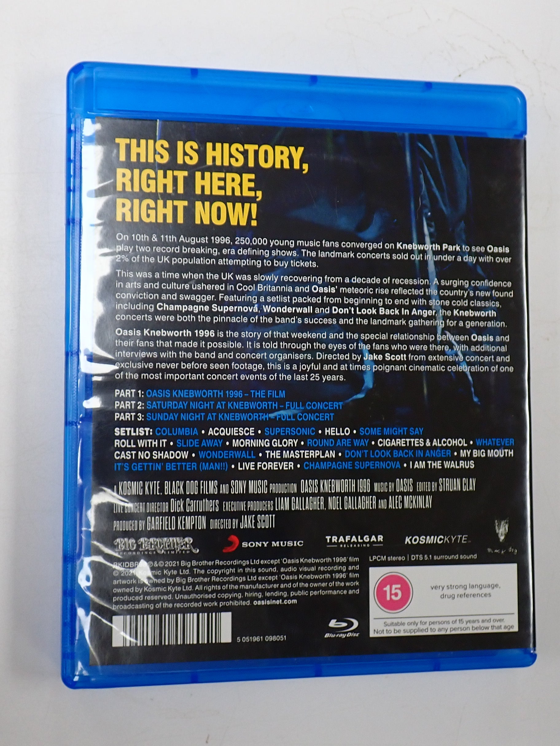 Oasis Knebworth 1996 - Blu-Ray [Pre-Owned]