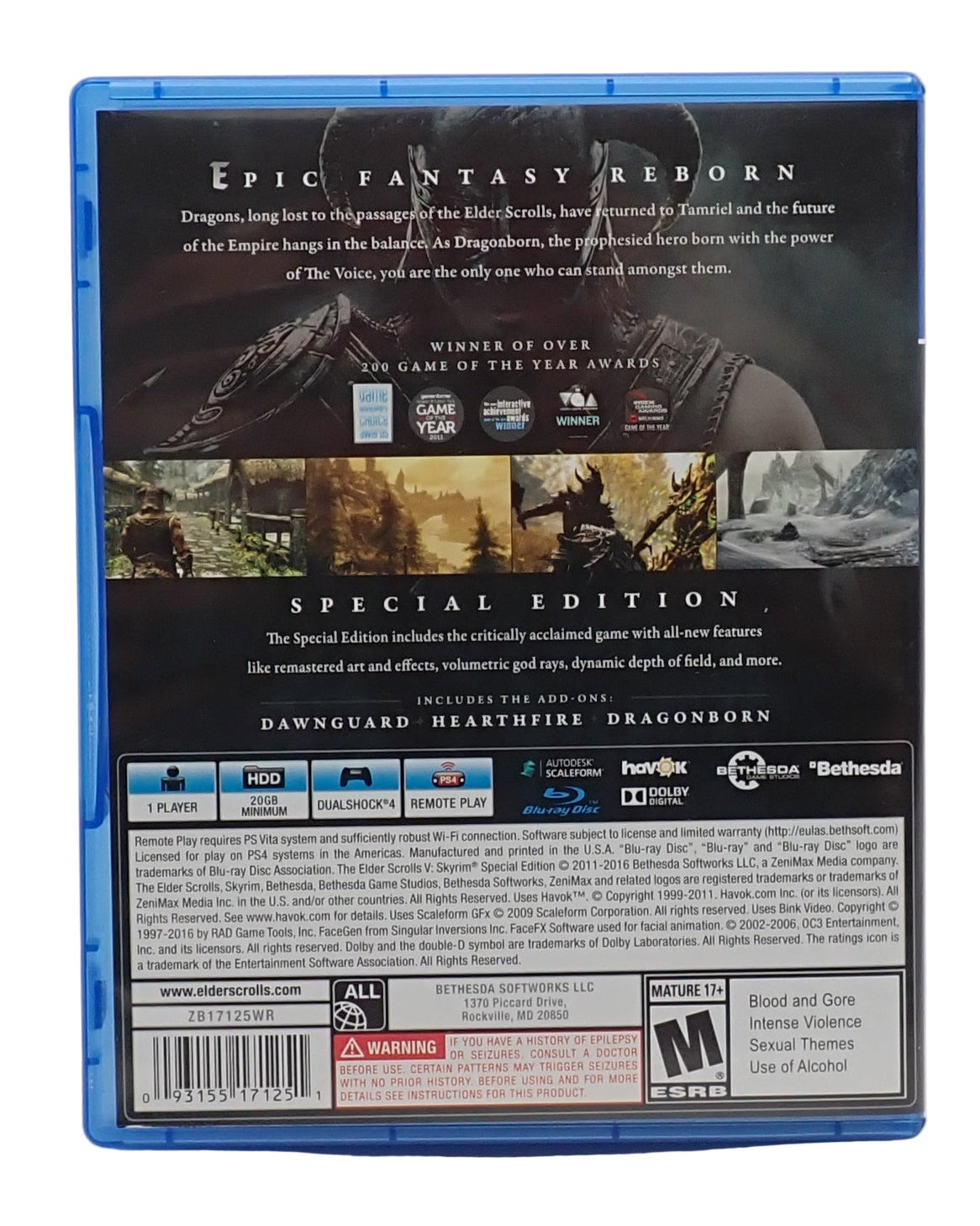 The Elder Scrolls V Skyrim Special Edition - PS4