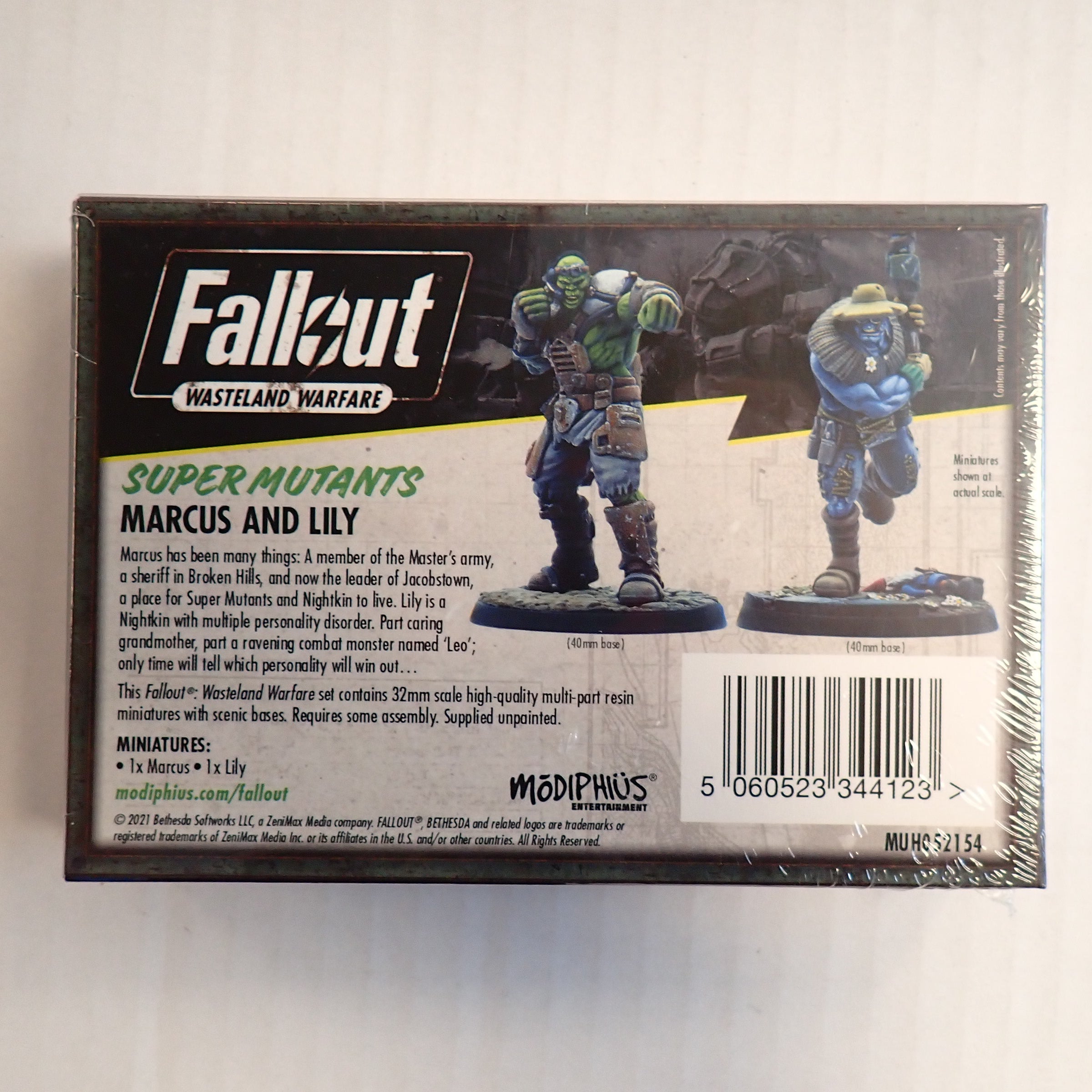 Marcus and Lily Super Mutants - Fallout Wasteland Warfare [Pre-Owned]