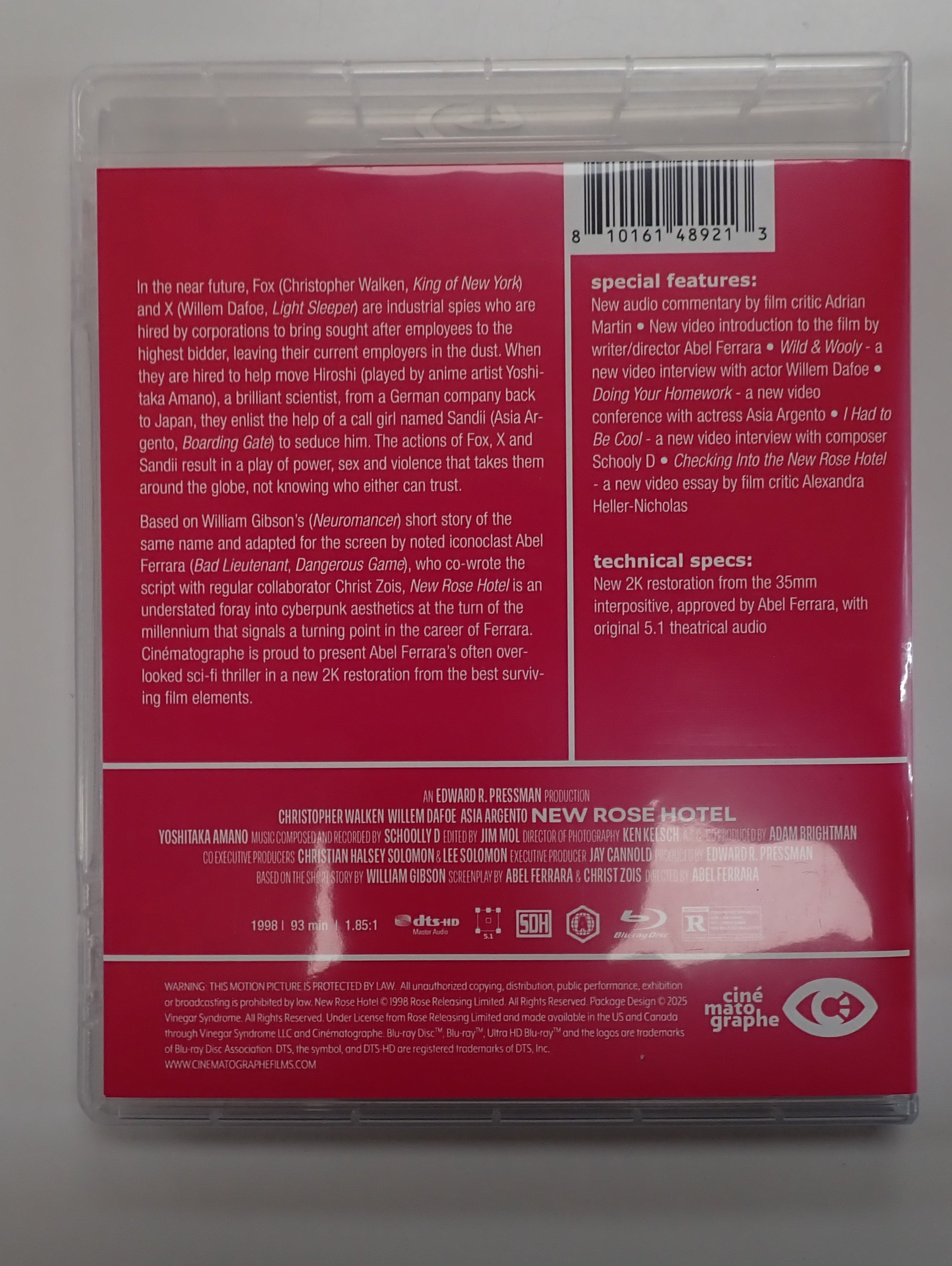 New Rose Hotel - Blu-Ray [Pre-Owned Media]