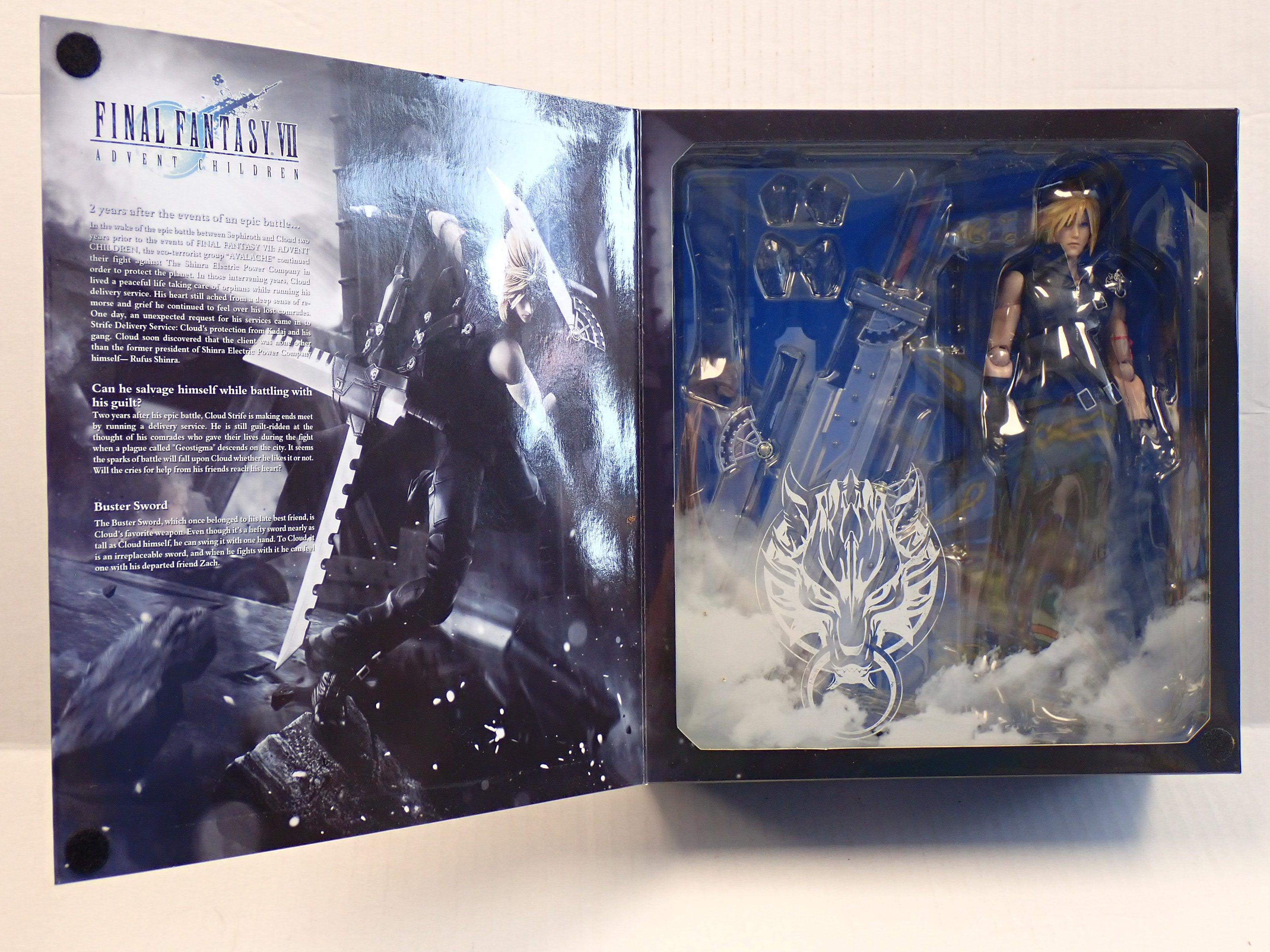 Cloud Strife Final Fantasy Advent Children - Play Arts Kai [Pre-Owned]