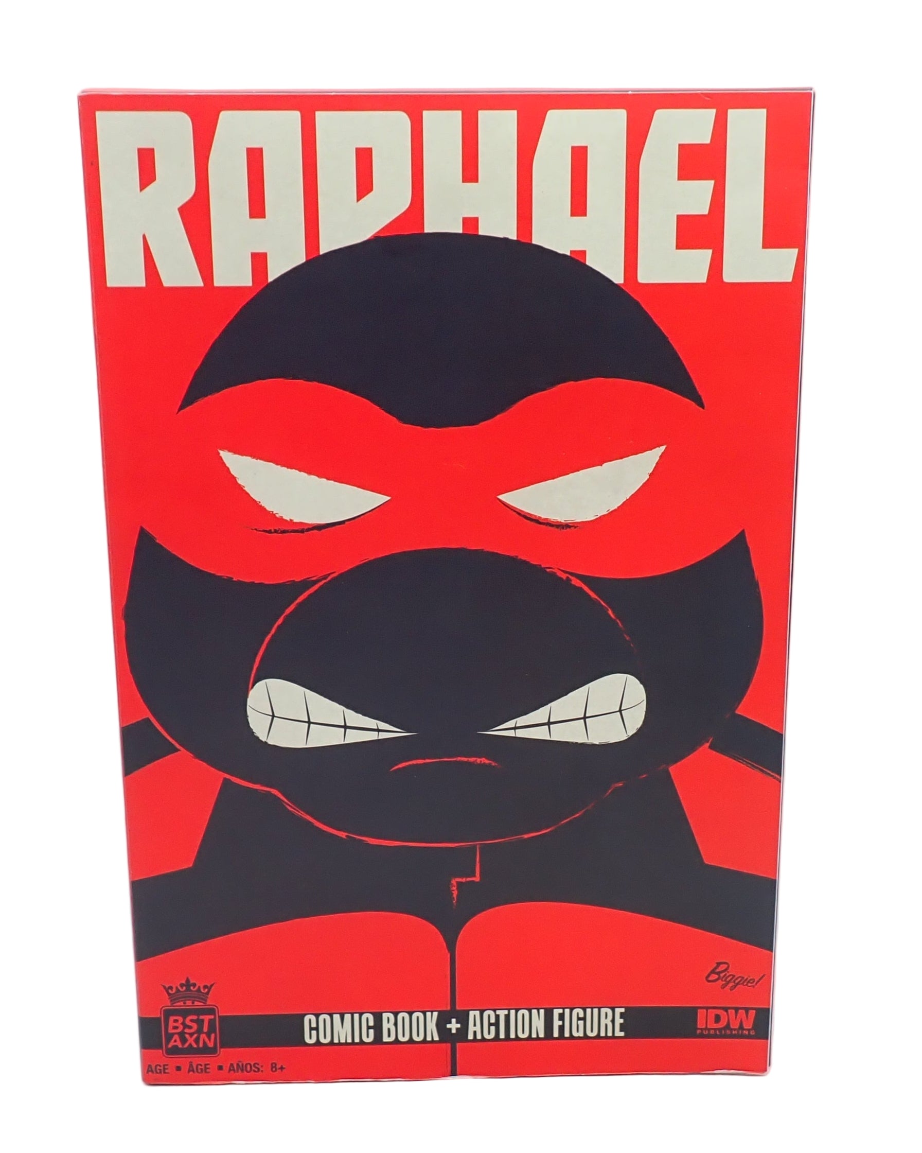 Raphael BST AXN Comic Book and Action Figure