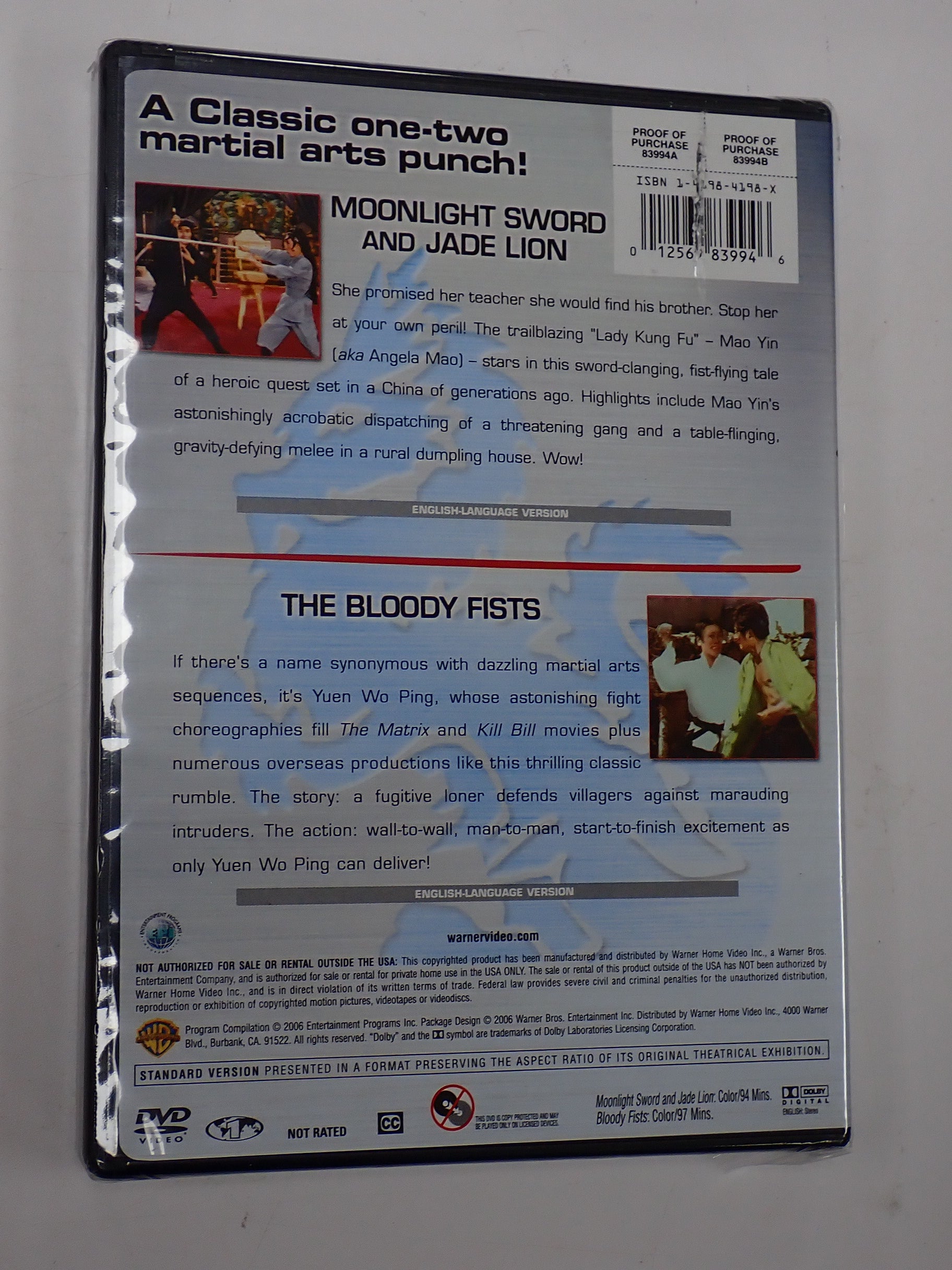 Moonlight Sword and Jade Lion/The Bloody Fists - DVD [Pre-Owned]