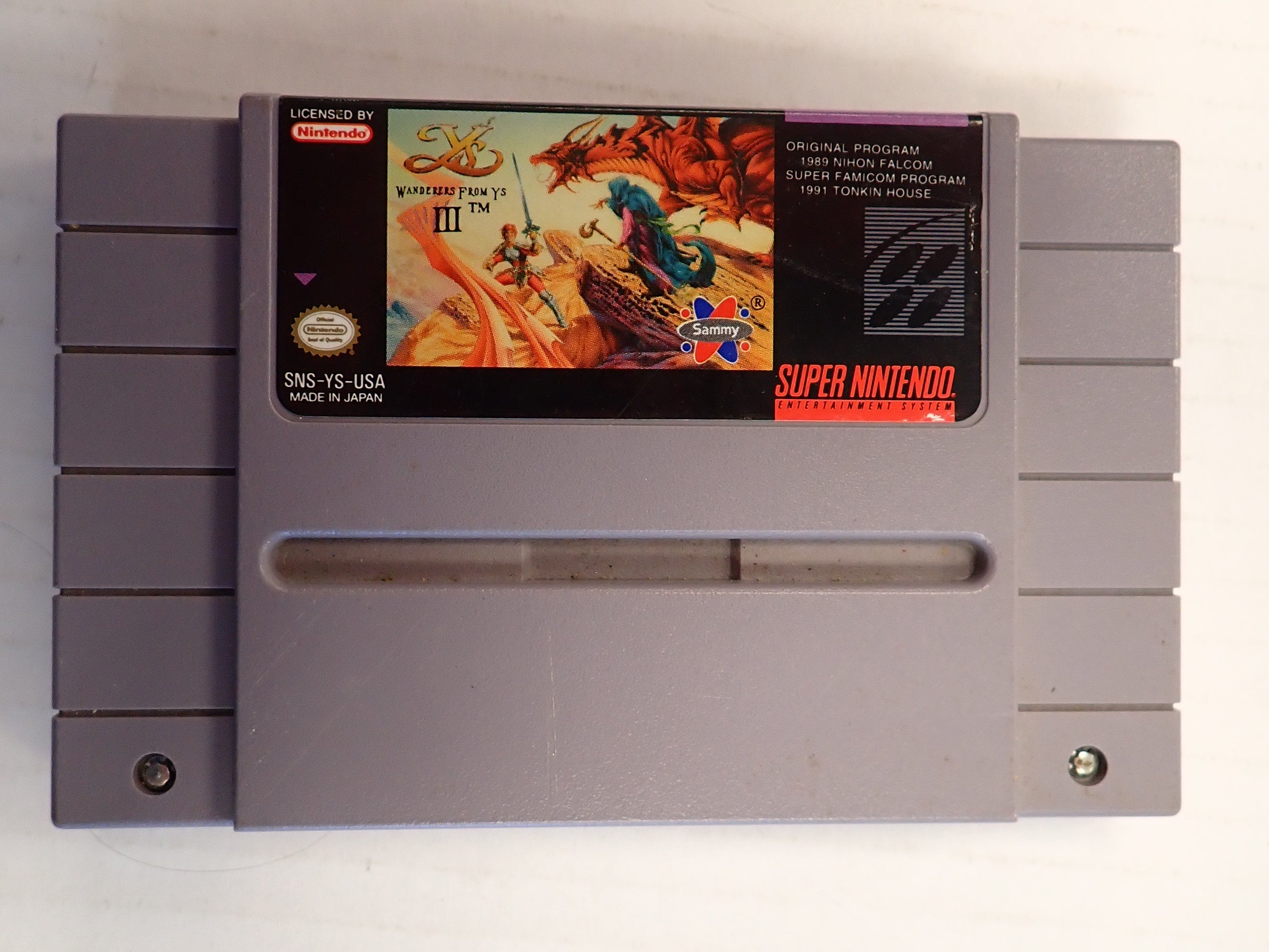 Ys III: wanderer's From Ys  - SNES [Loose]