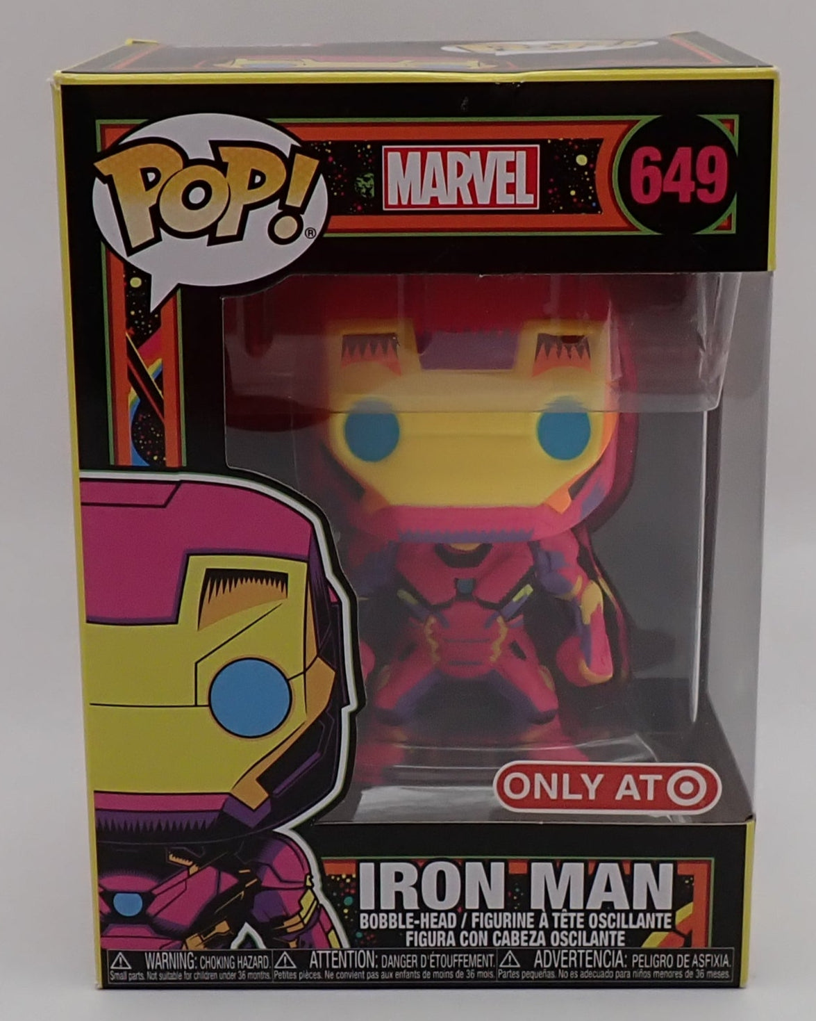 Iron Man (Black Light) - POP! #649