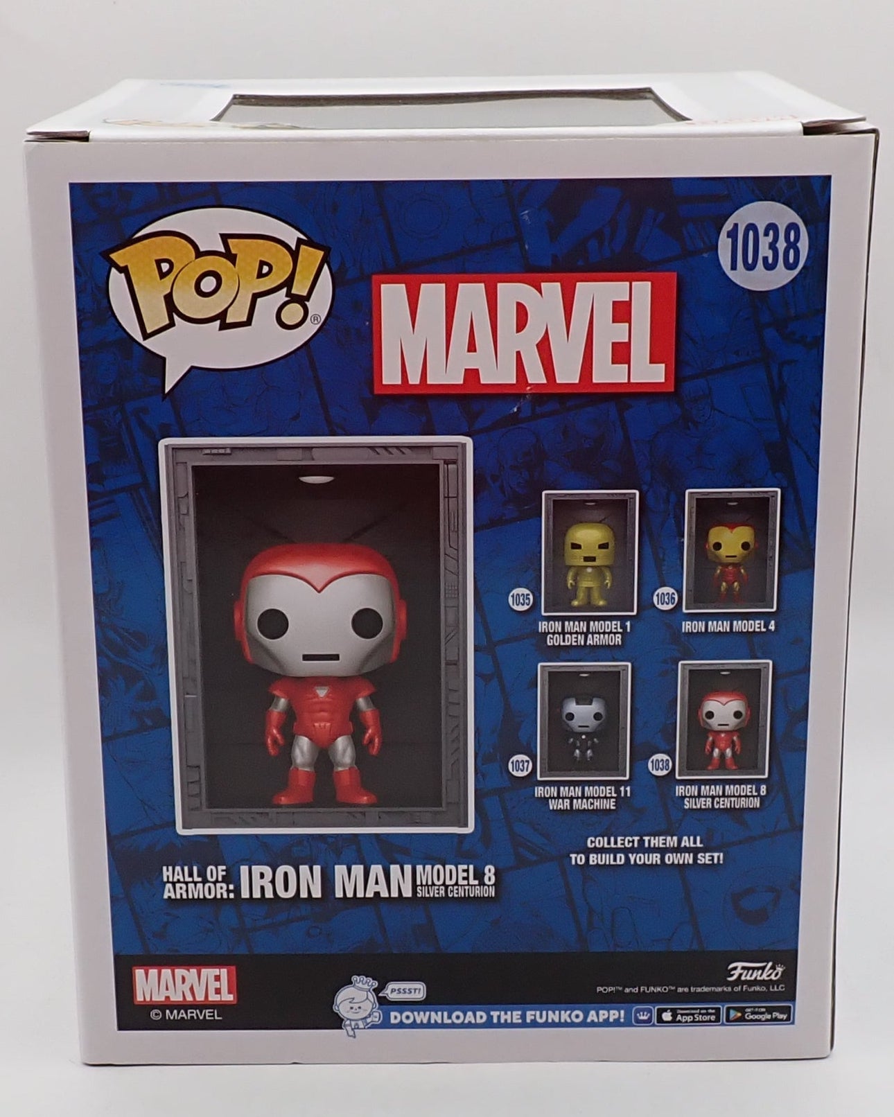 Hall of Armor Iron Man Model 8 Silver Centurion - POP! #1038