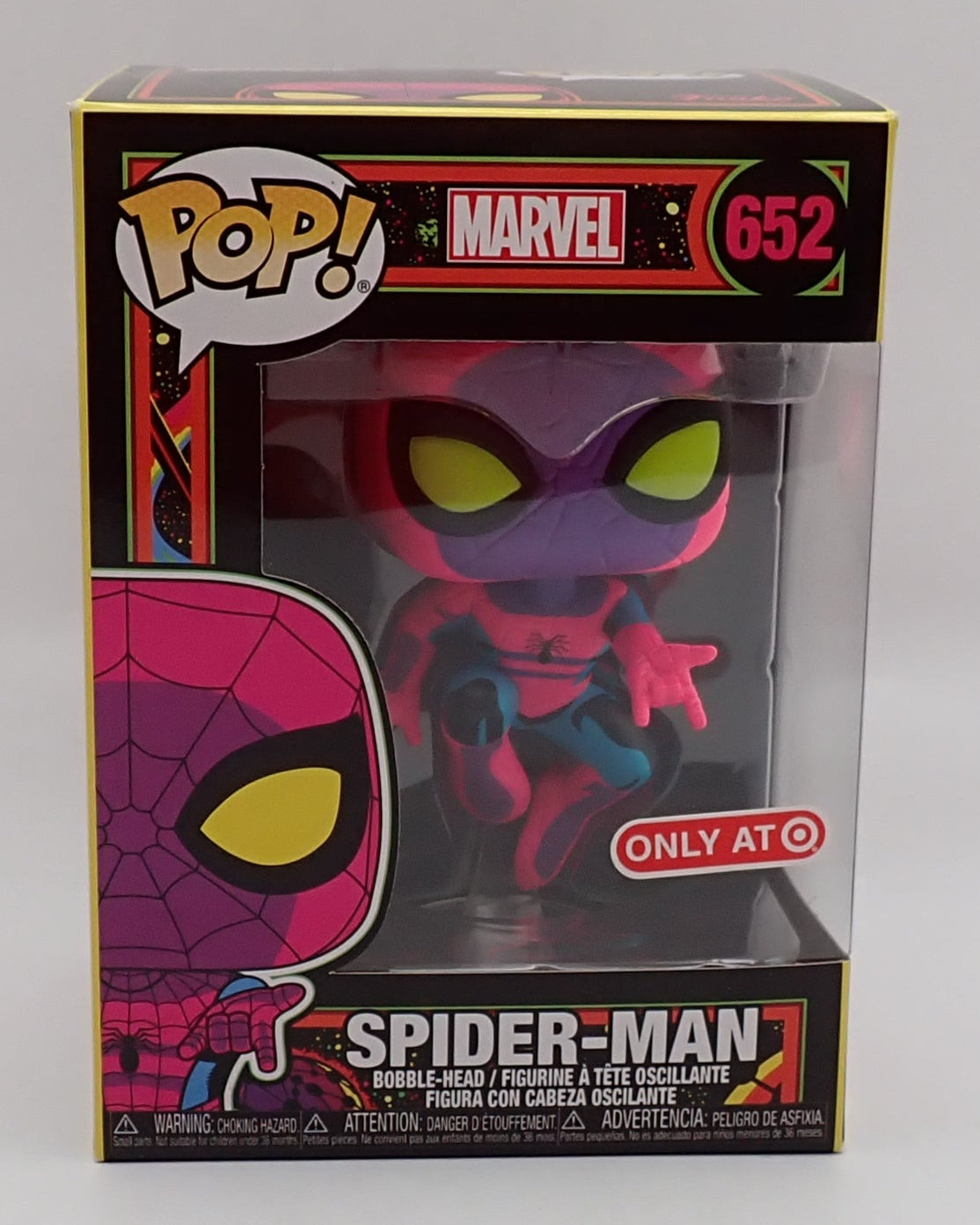 Spider-Man (Black Light) - POP! #652