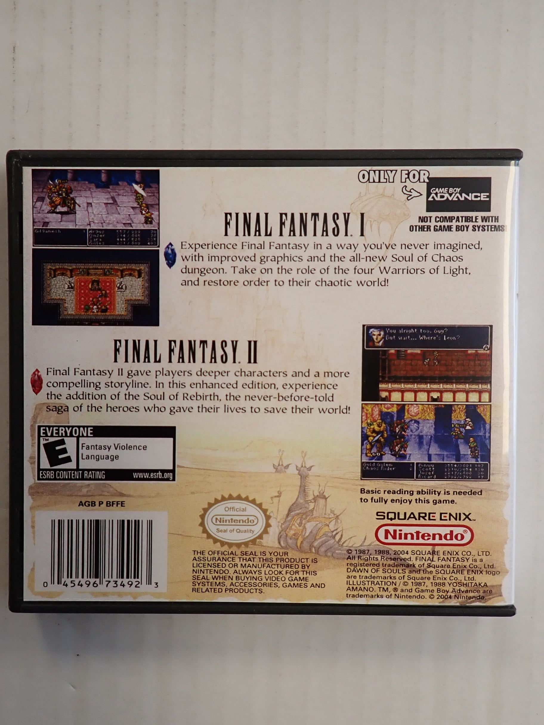 Final Fantasy I & II Dawn of Souls - GBA