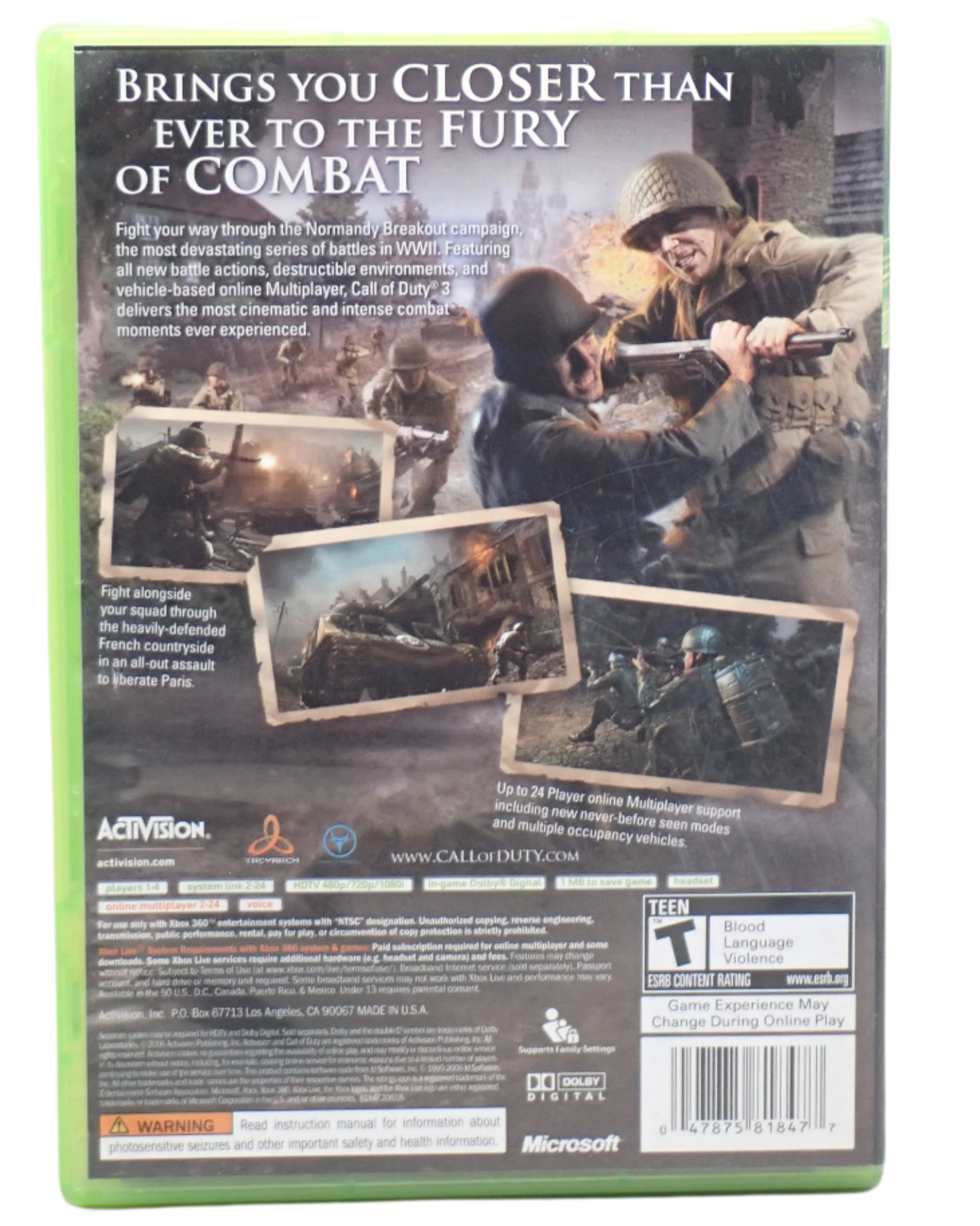 Call of Duty 3 - Xbox 360