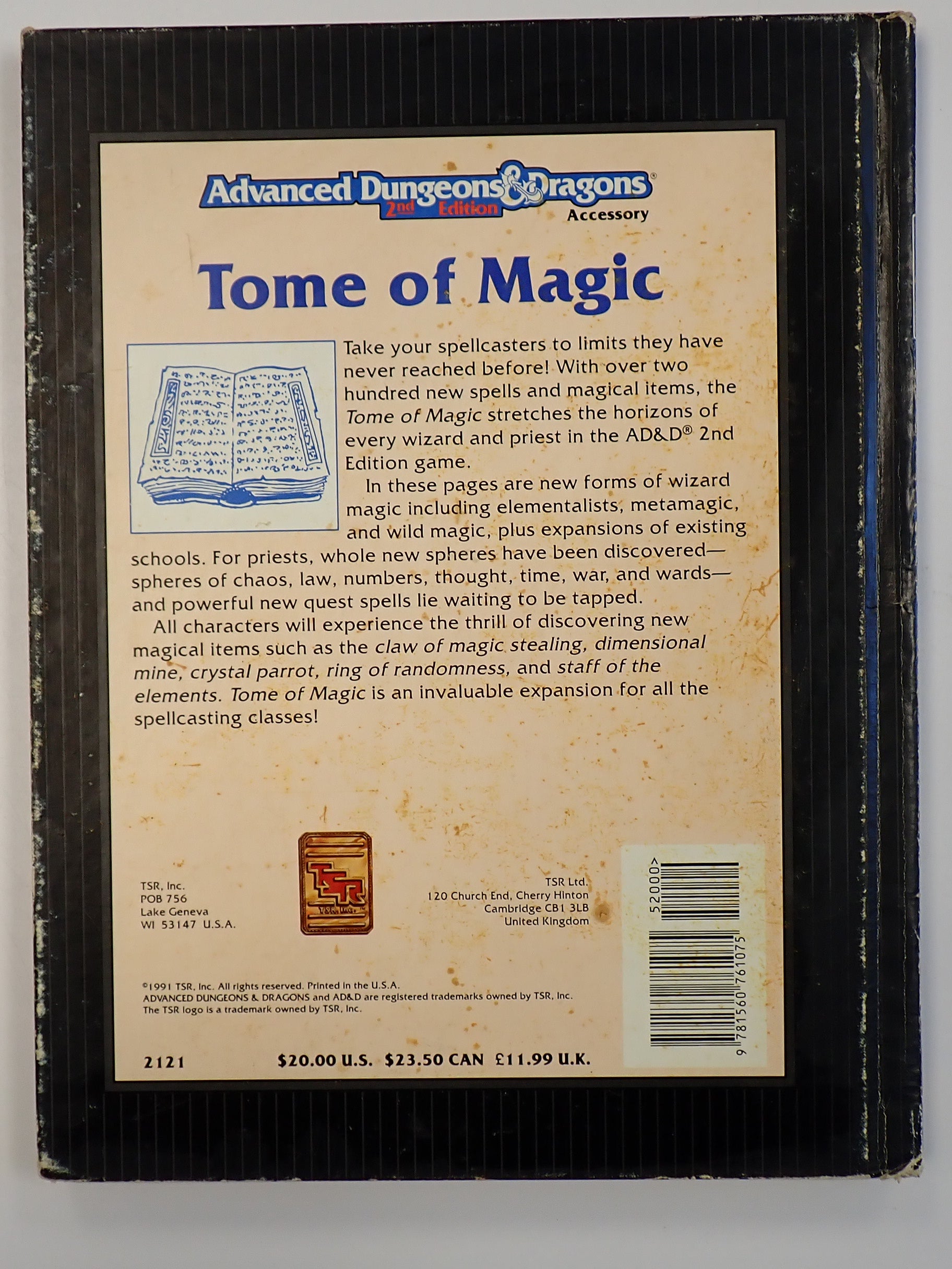 AD&D 2nd Edition Tome of Magic [Pre-Owned]