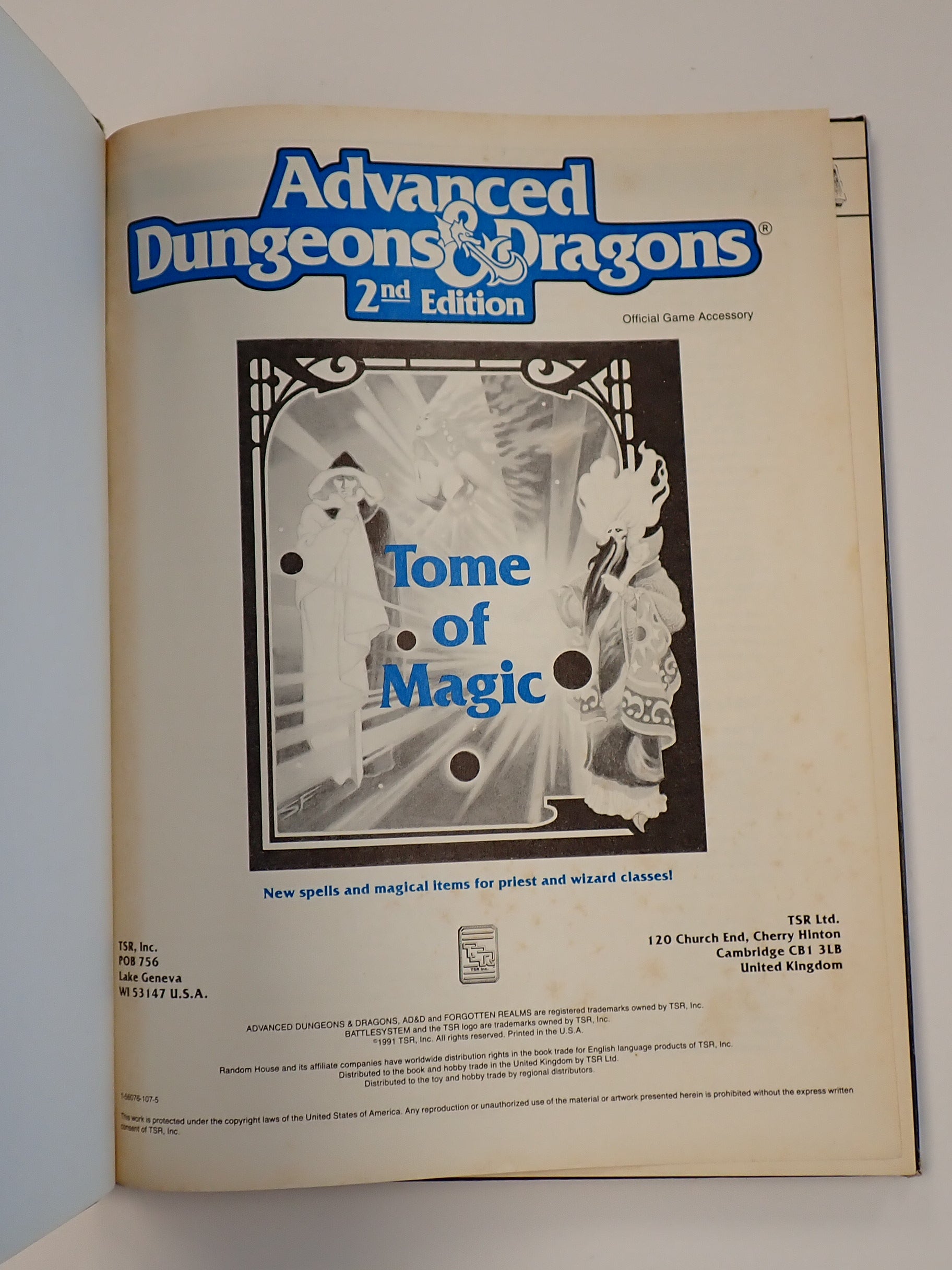 AD&D 2nd Edition Tome of Magic [Pre-Owned]